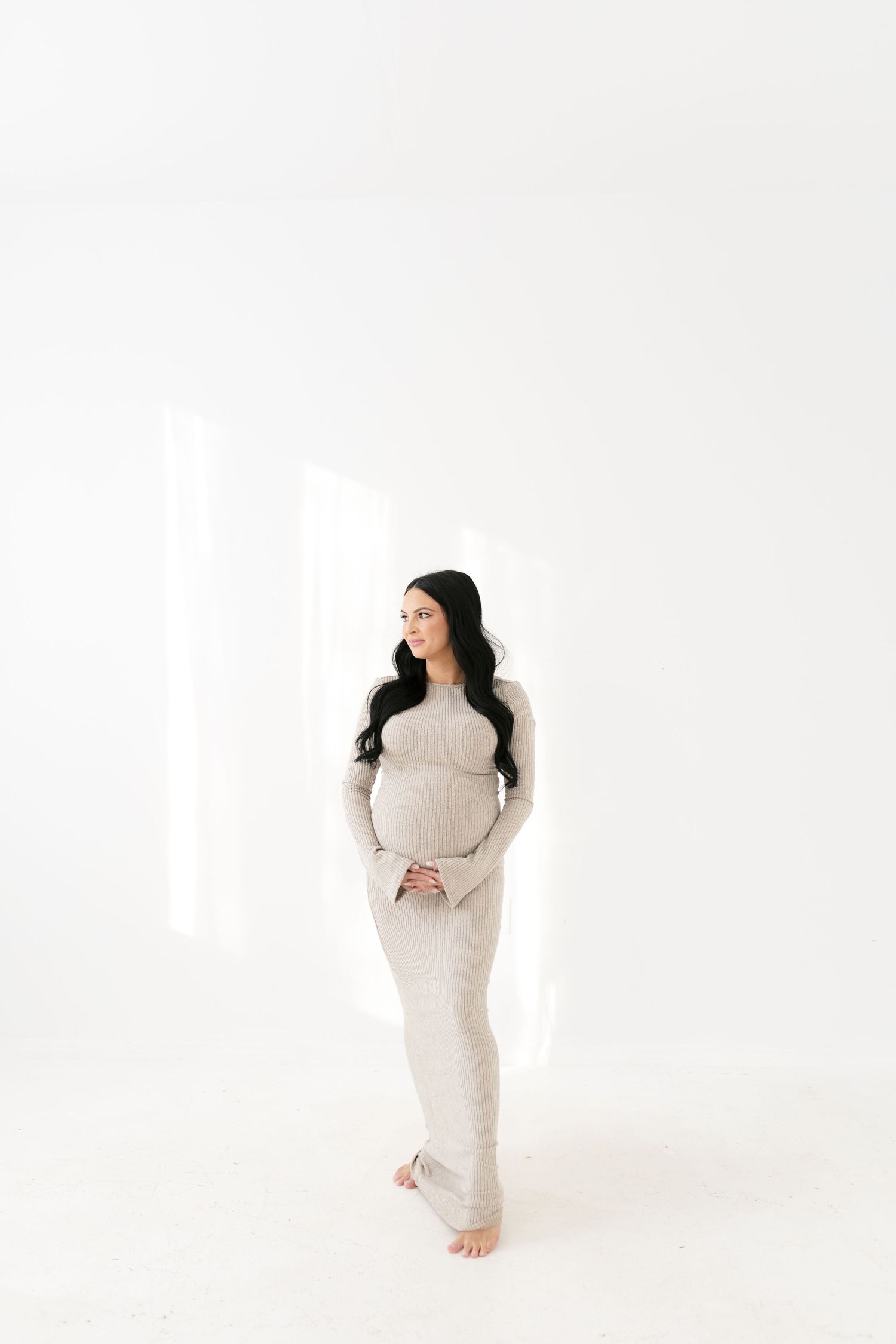 indiana natural light studio maternity session