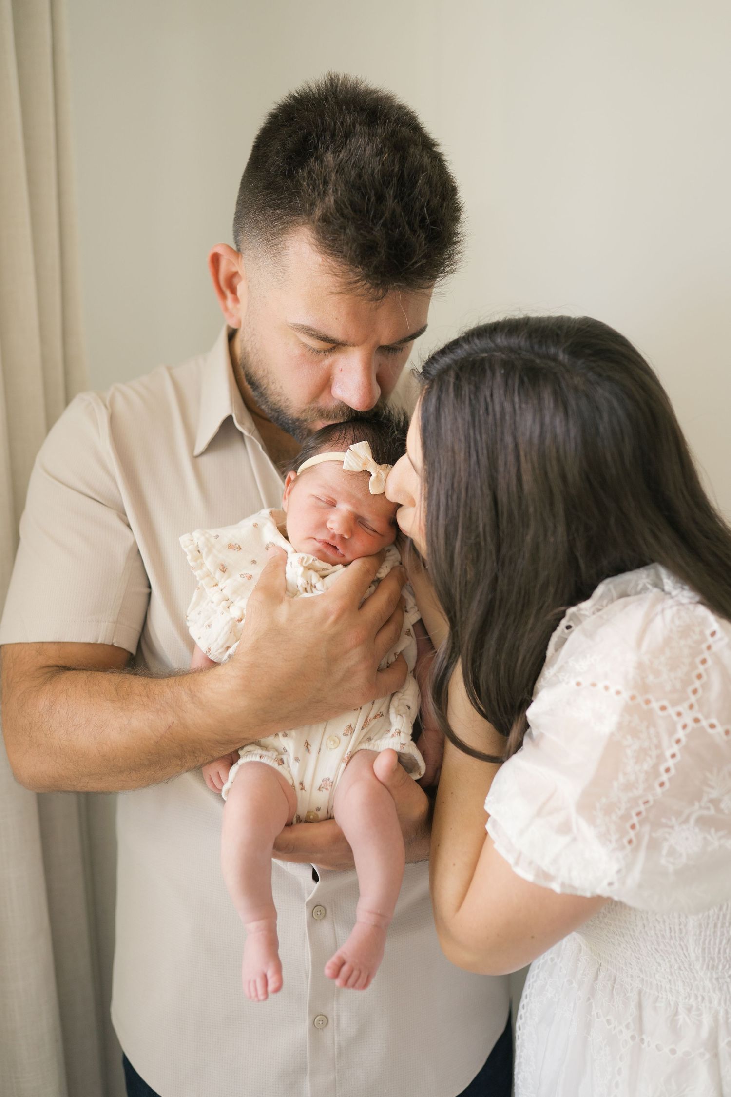In-home newborn session in Valparaiso, Indiana designed for relaxed new parents