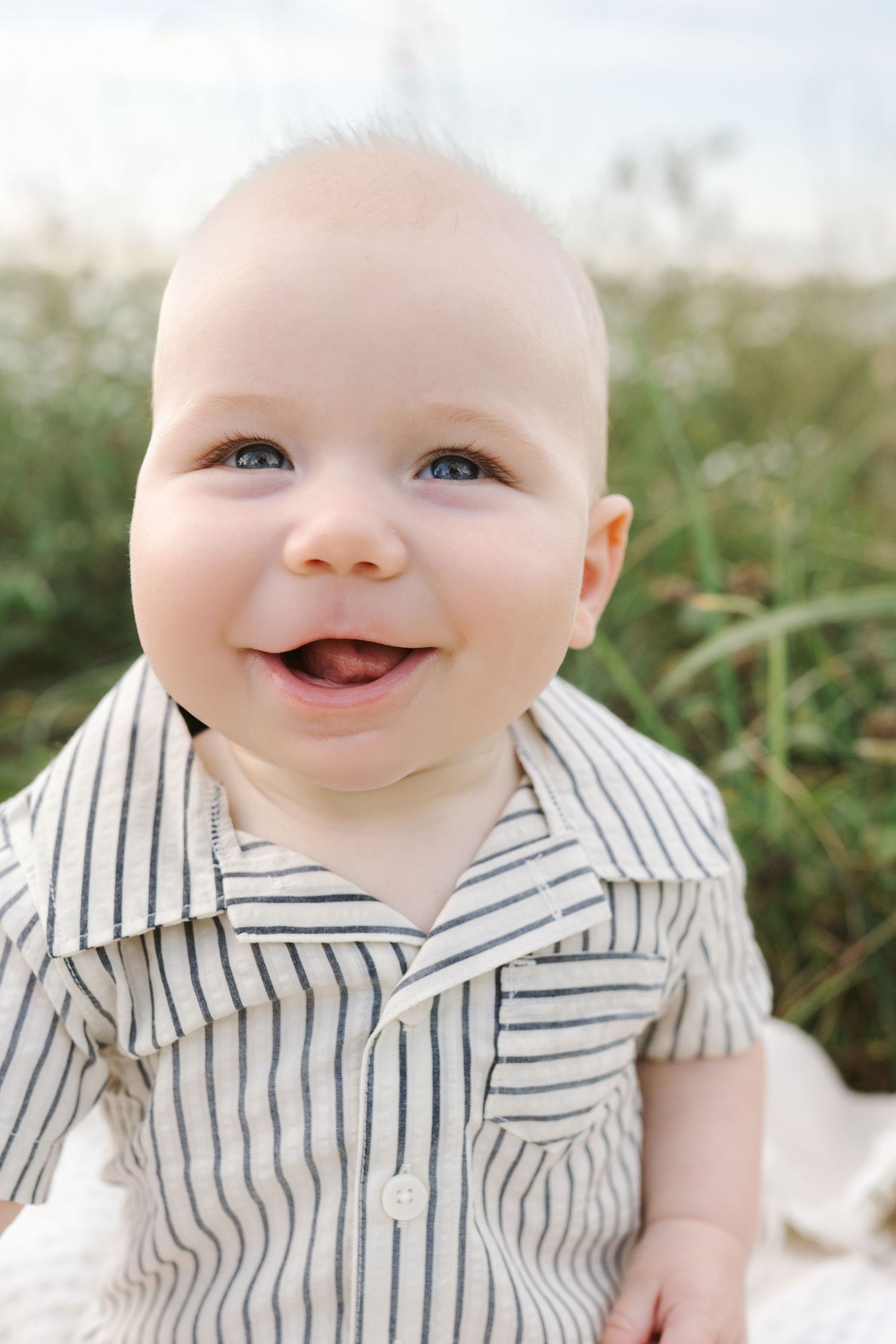 Six Month Baby Milestone Session in Crown, Indiana, near Chicago