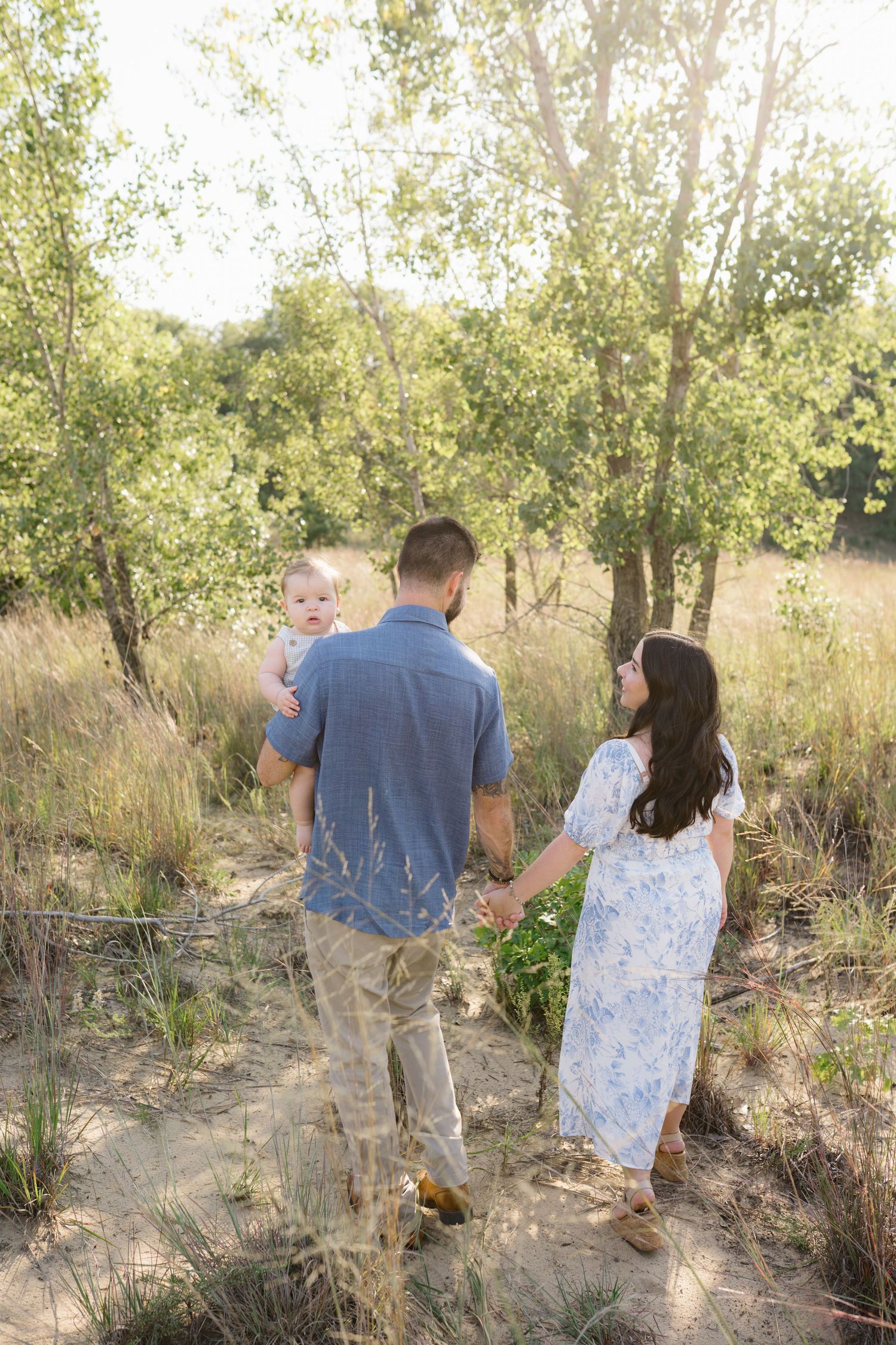 Six Month Baby Milestone Session in Portage, Indiana, at the Indiana Dunes near Chicago