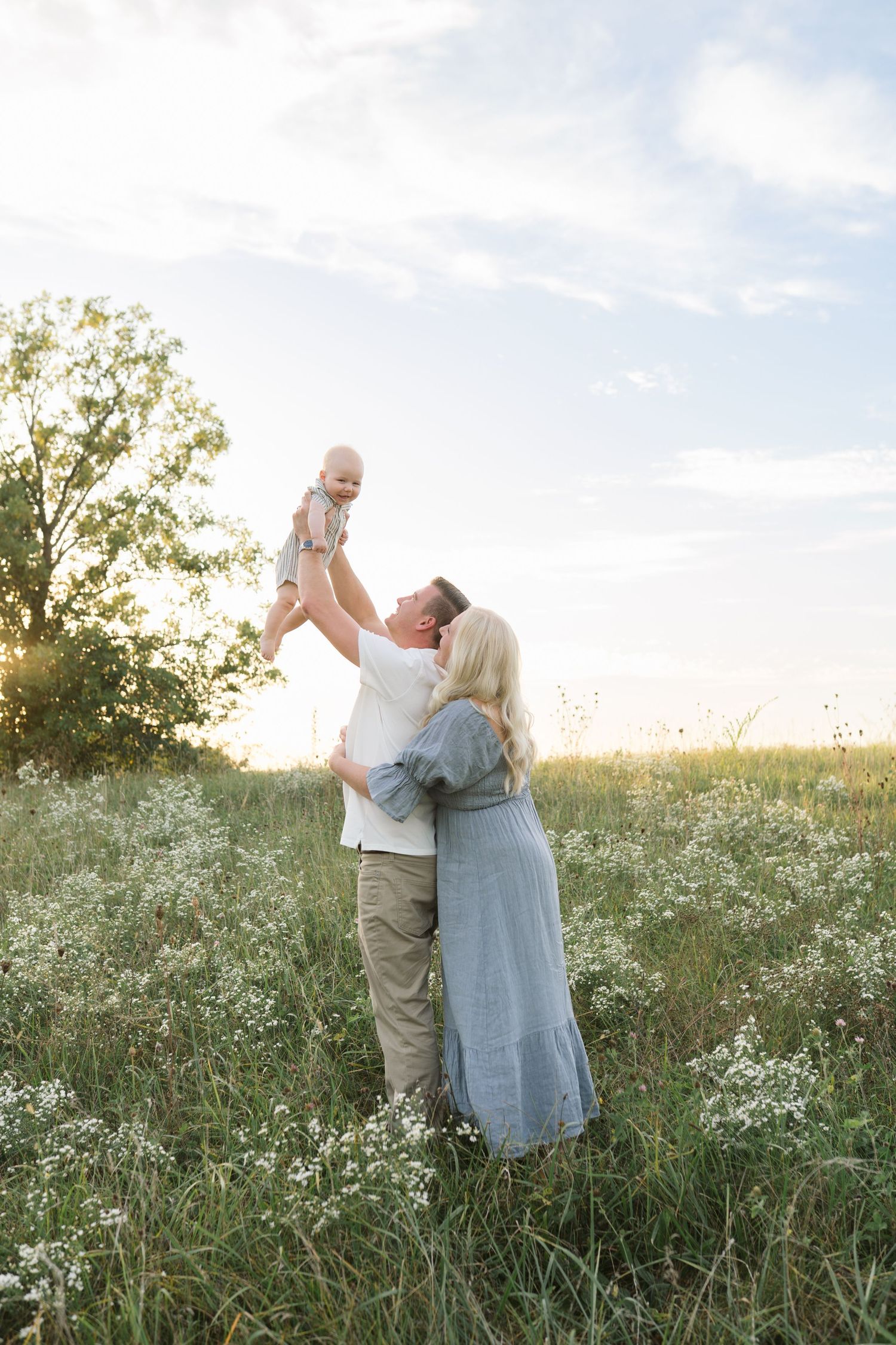 Six Month Baby Milestone Session in Crown, Indiana, near Chicago