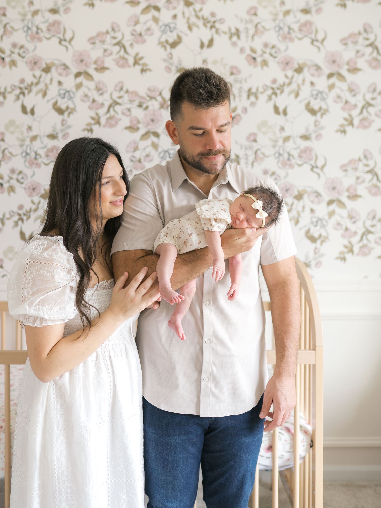 At home newborn session near Chicago