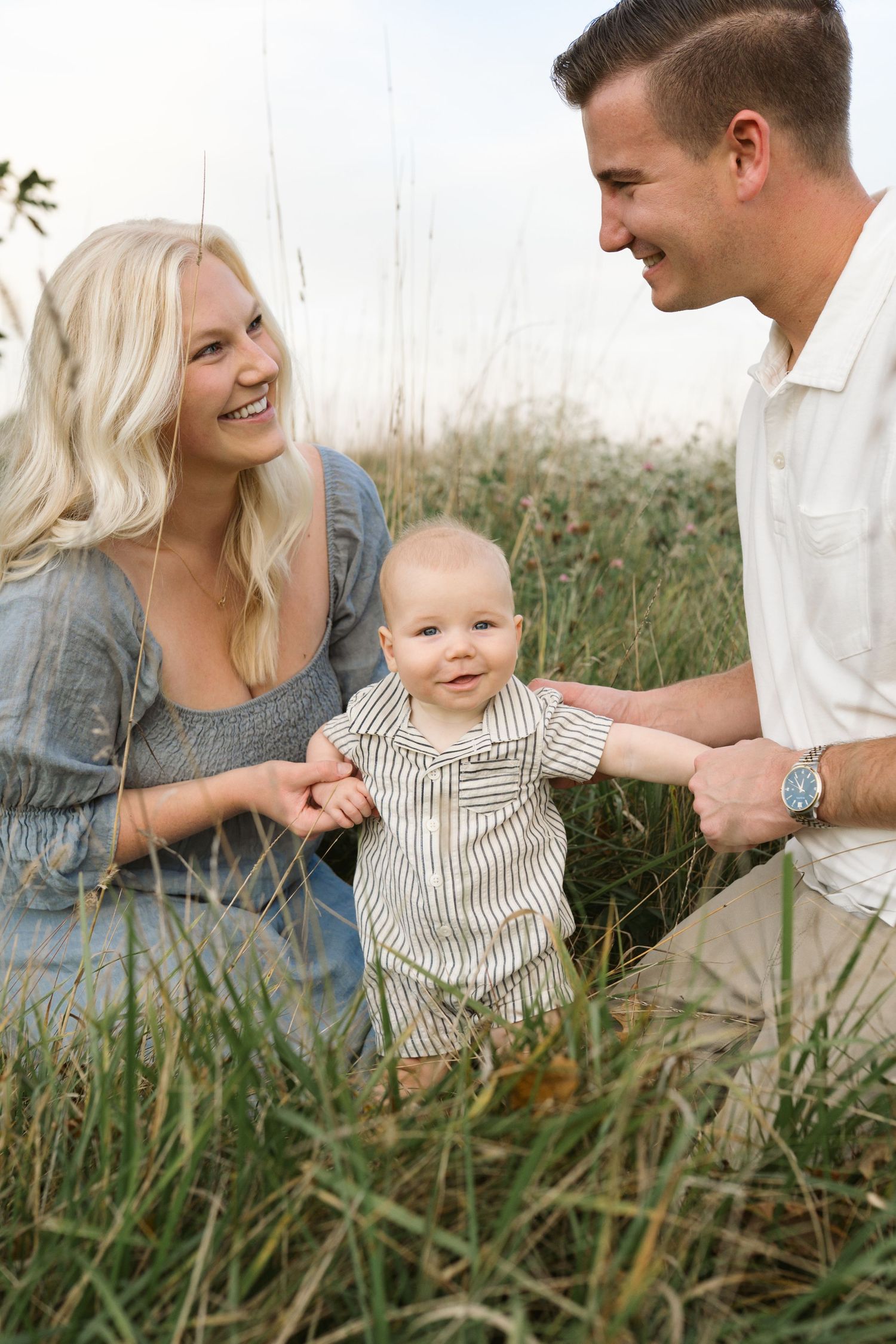 Six Month Baby Milestone Session in Crown, Indiana, near Chicago