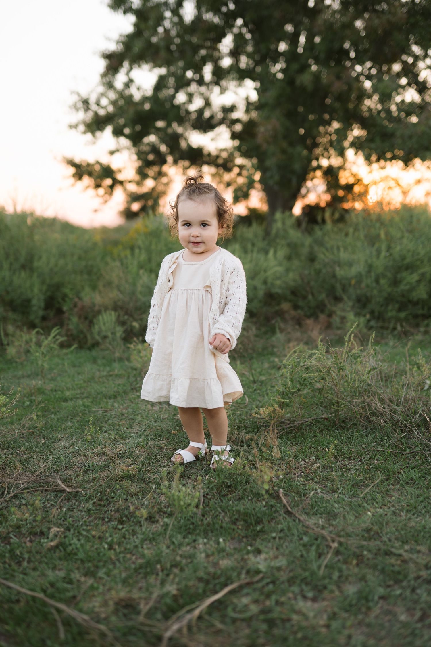 Family Session With Horses On A Private Property In St. John, Indiana Near Chicago