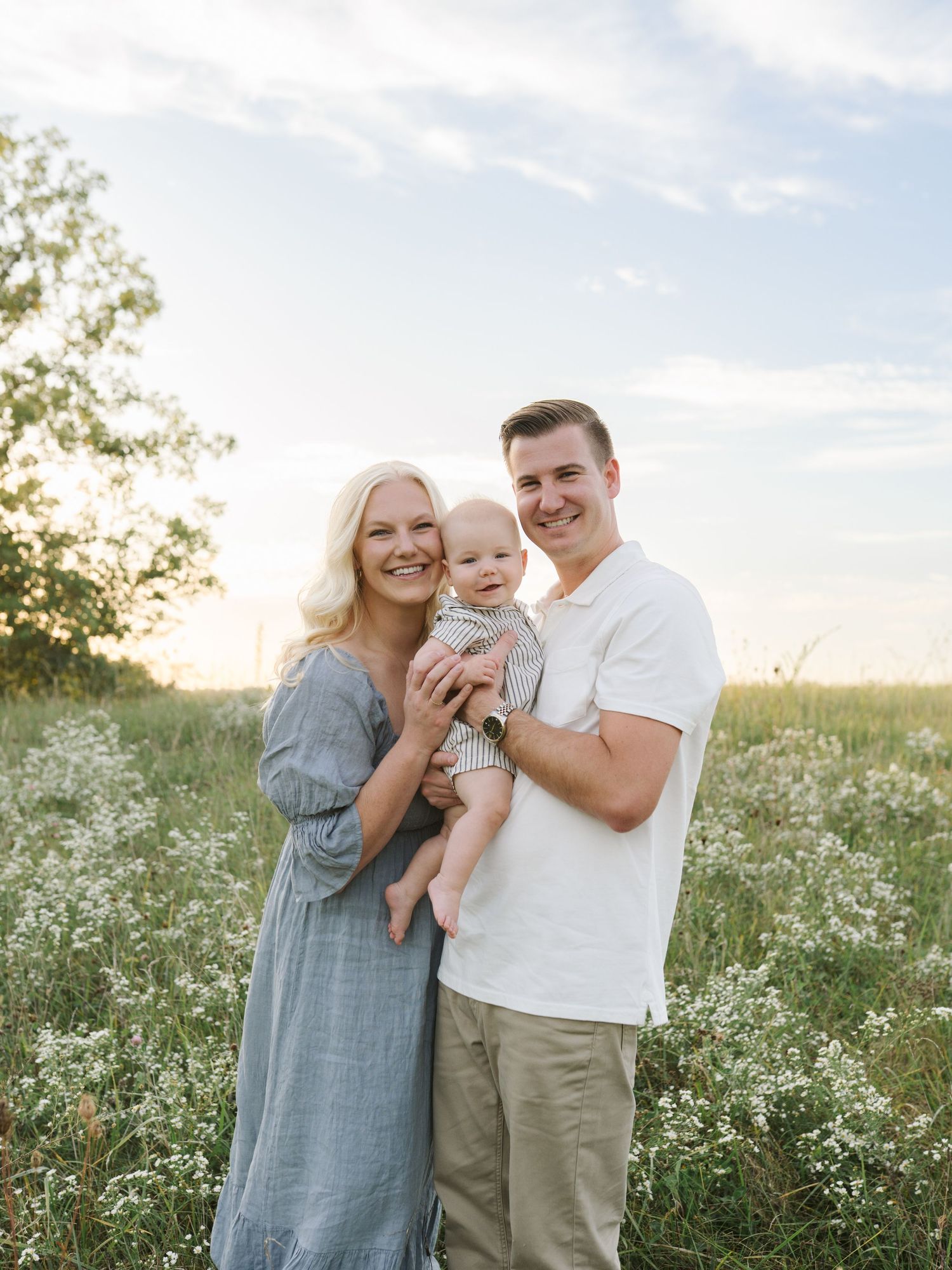 Six Month Baby Milestone Session in Crown, Indiana, near Chicago
