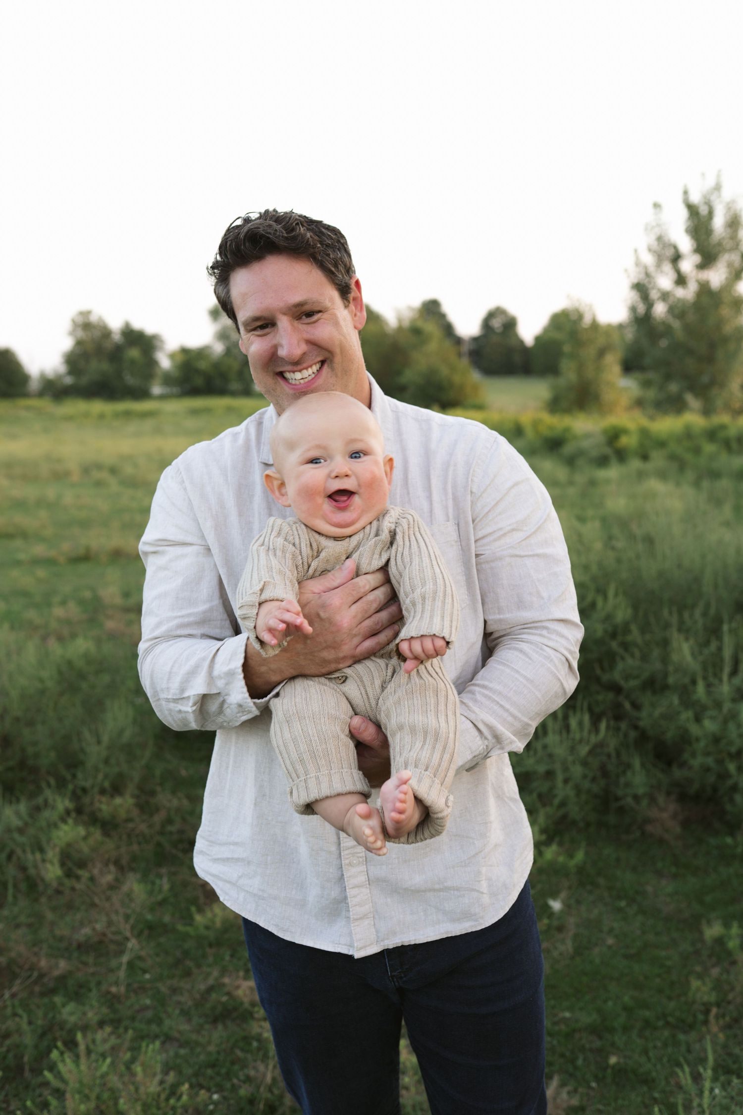 Family Session With Horses On A Private Property In St. John, Indiana Near Chicago