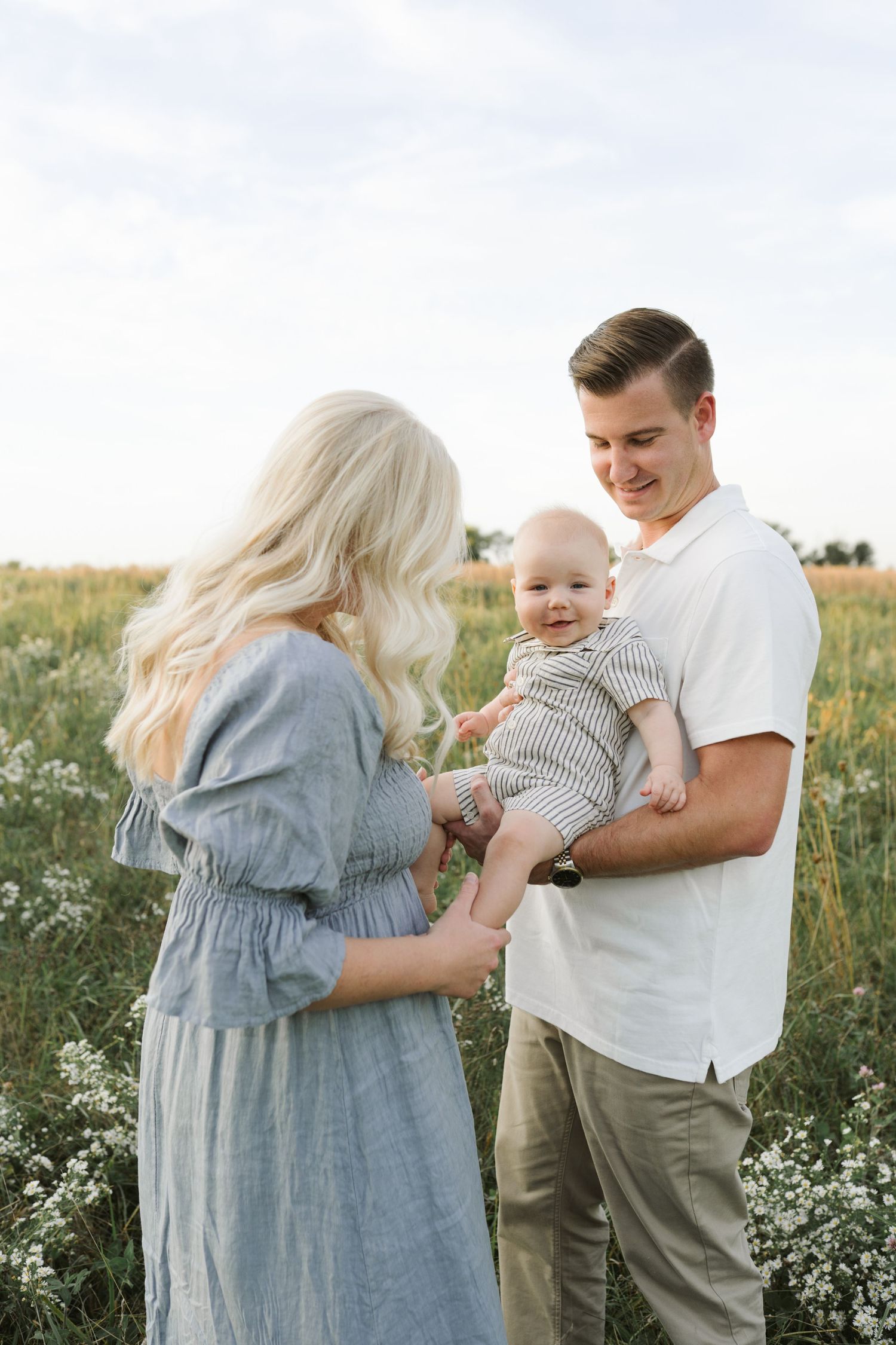 Six Month Baby Milestone Session in Crown, Indiana, near Chicago
