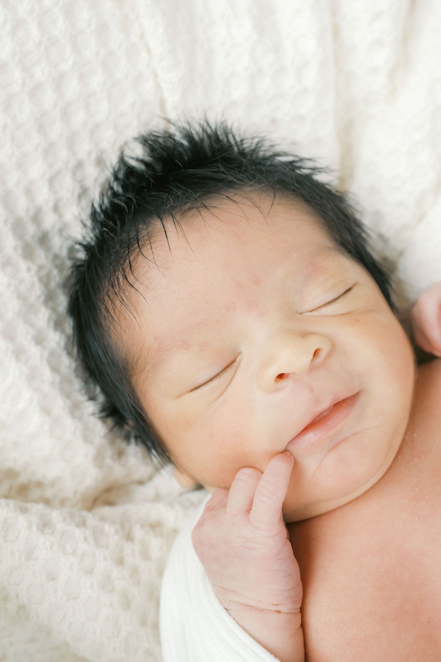 Tiny newborn details captured in a timeless studio newborn session in Valparaiso, Indiana.”