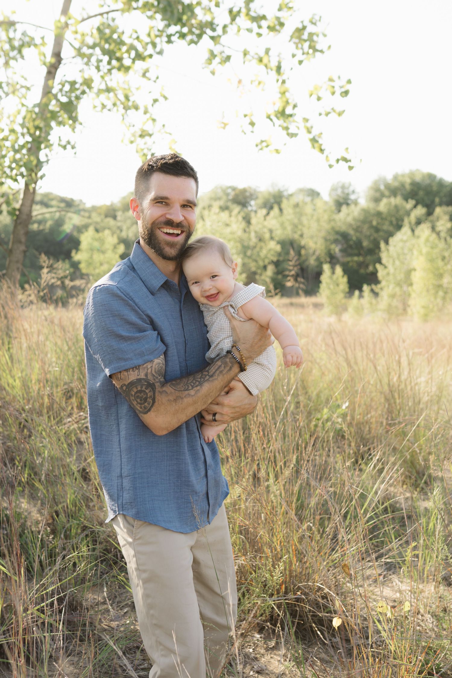Six Month Baby Milestone Session in Portage, Indiana, at the Indiana Dunes near Chicago