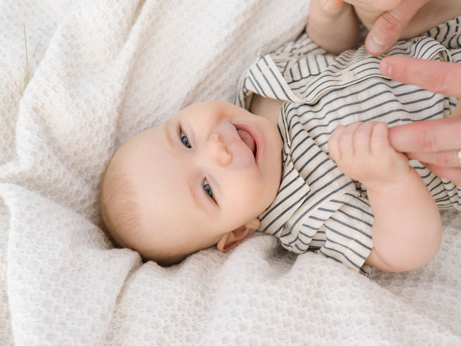 Six Month Baby Milestone Session in Crown, Indiana, near Chicago