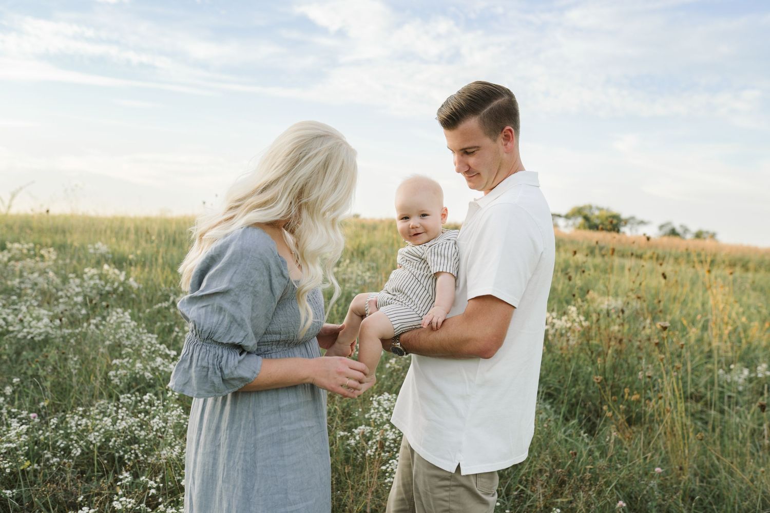 Six Month Baby Milestone Session in Crown, Indiana, near Chicago