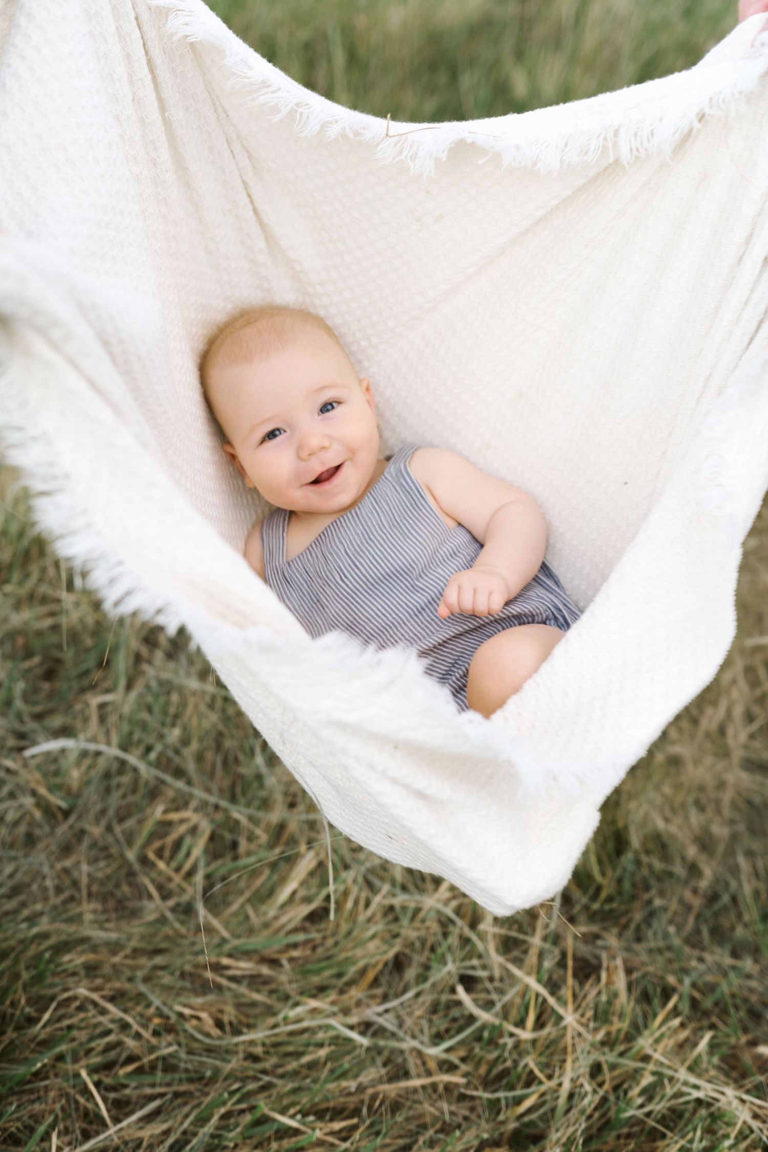 Six Month Baby Milestone Session in Crown, Indiana, near Chicago