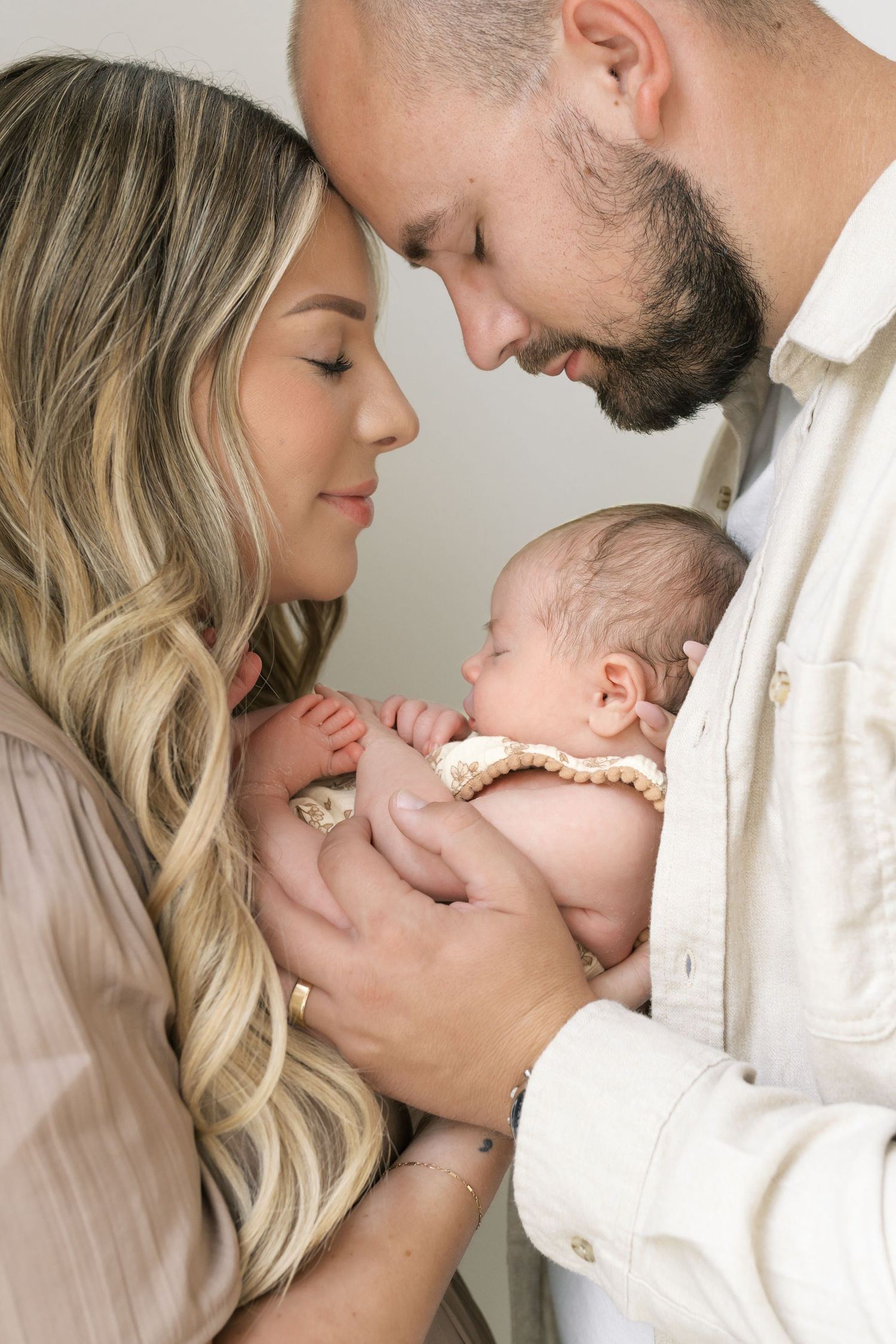 Tiny newborn details captured in a timeless studio newborn session in Valparaiso, Indiana.