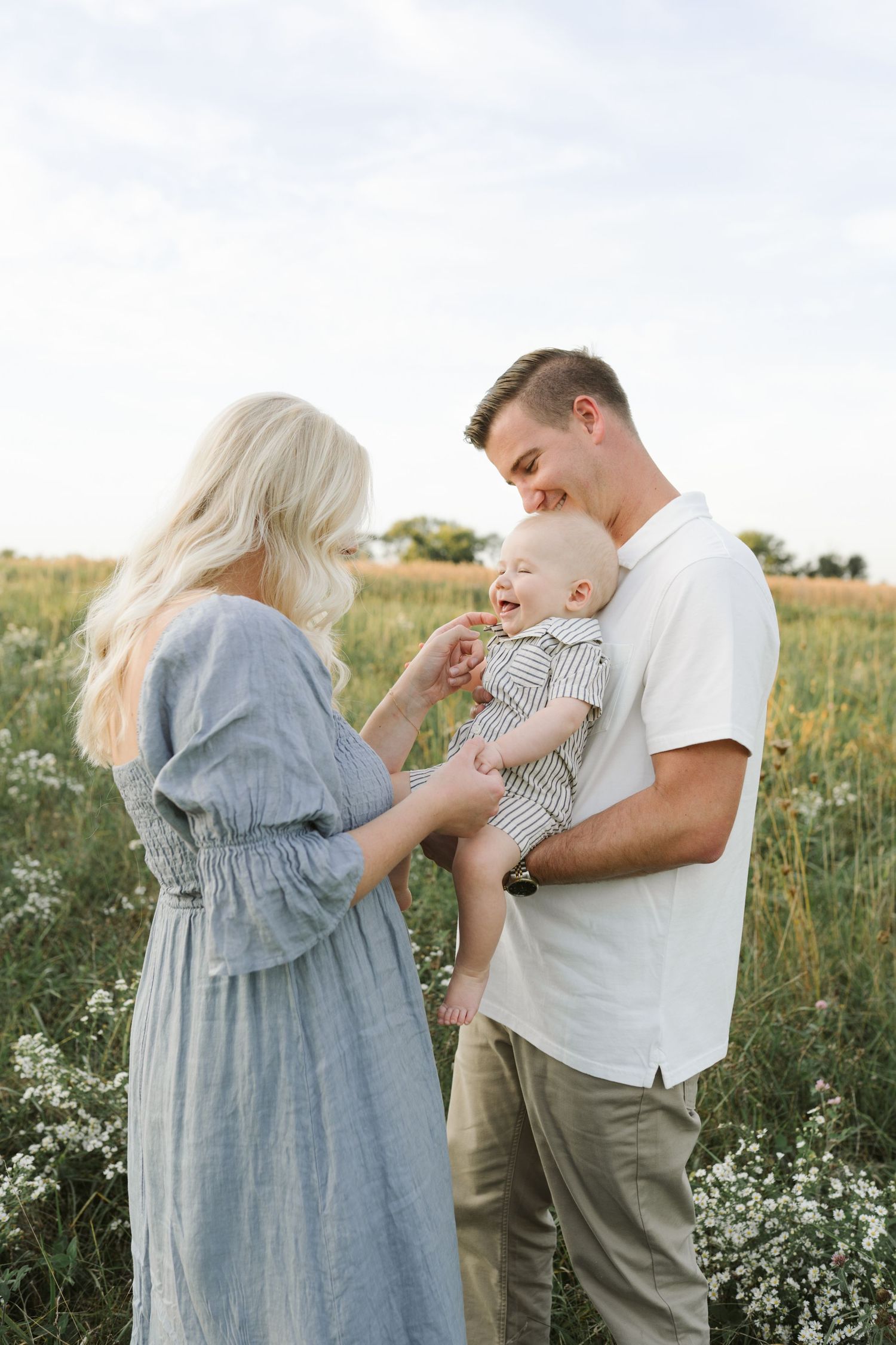 Six Month Baby Milestone Session in Crown, Indiana, near Chicago