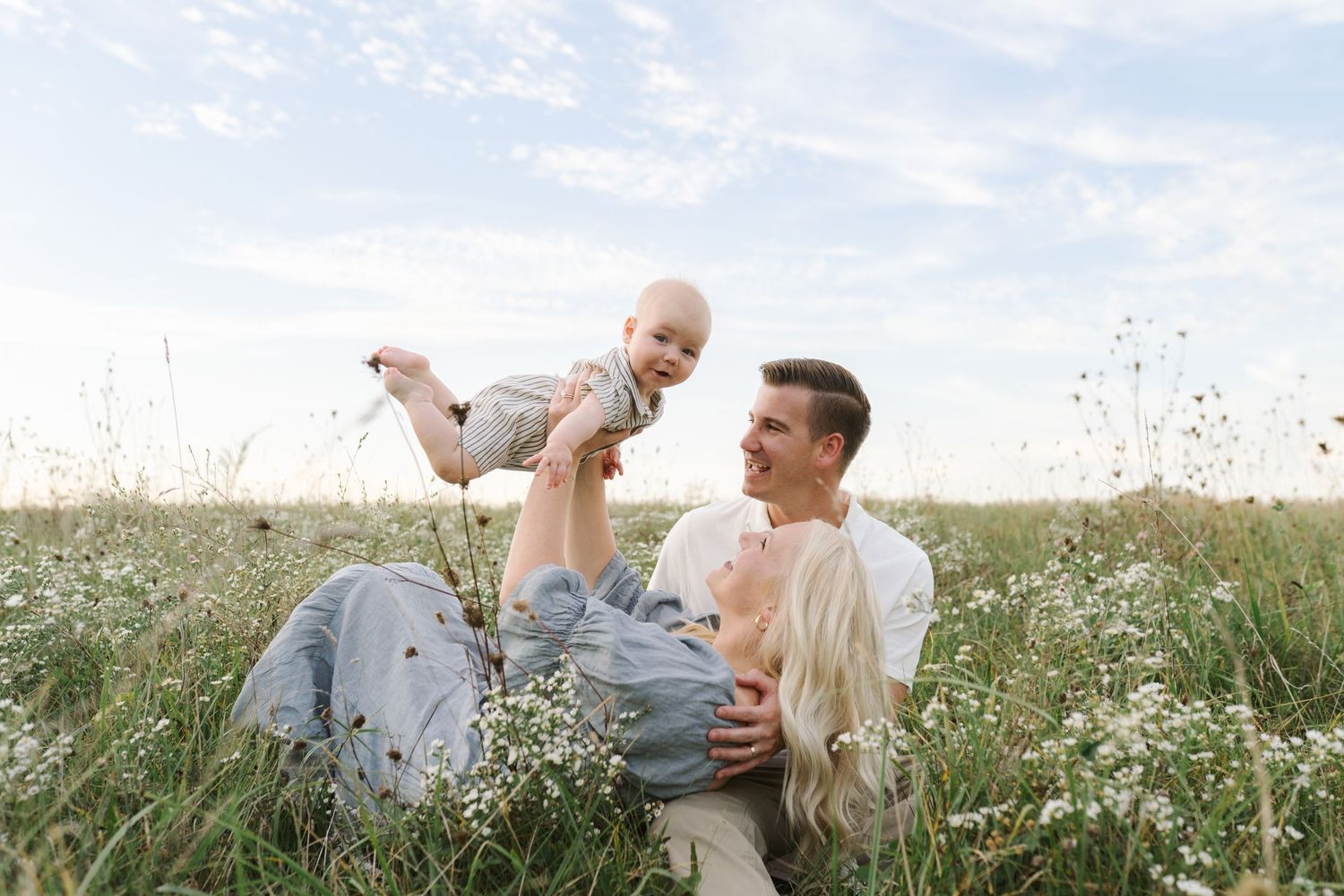 Six Month Baby Milestone Session in Crown, Indiana, near Chicago