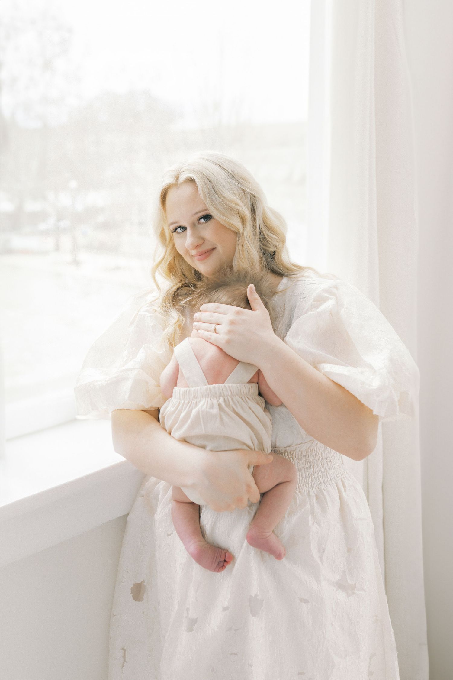 Newborn session in a natural light studio in downtown Valparaiso Indiana