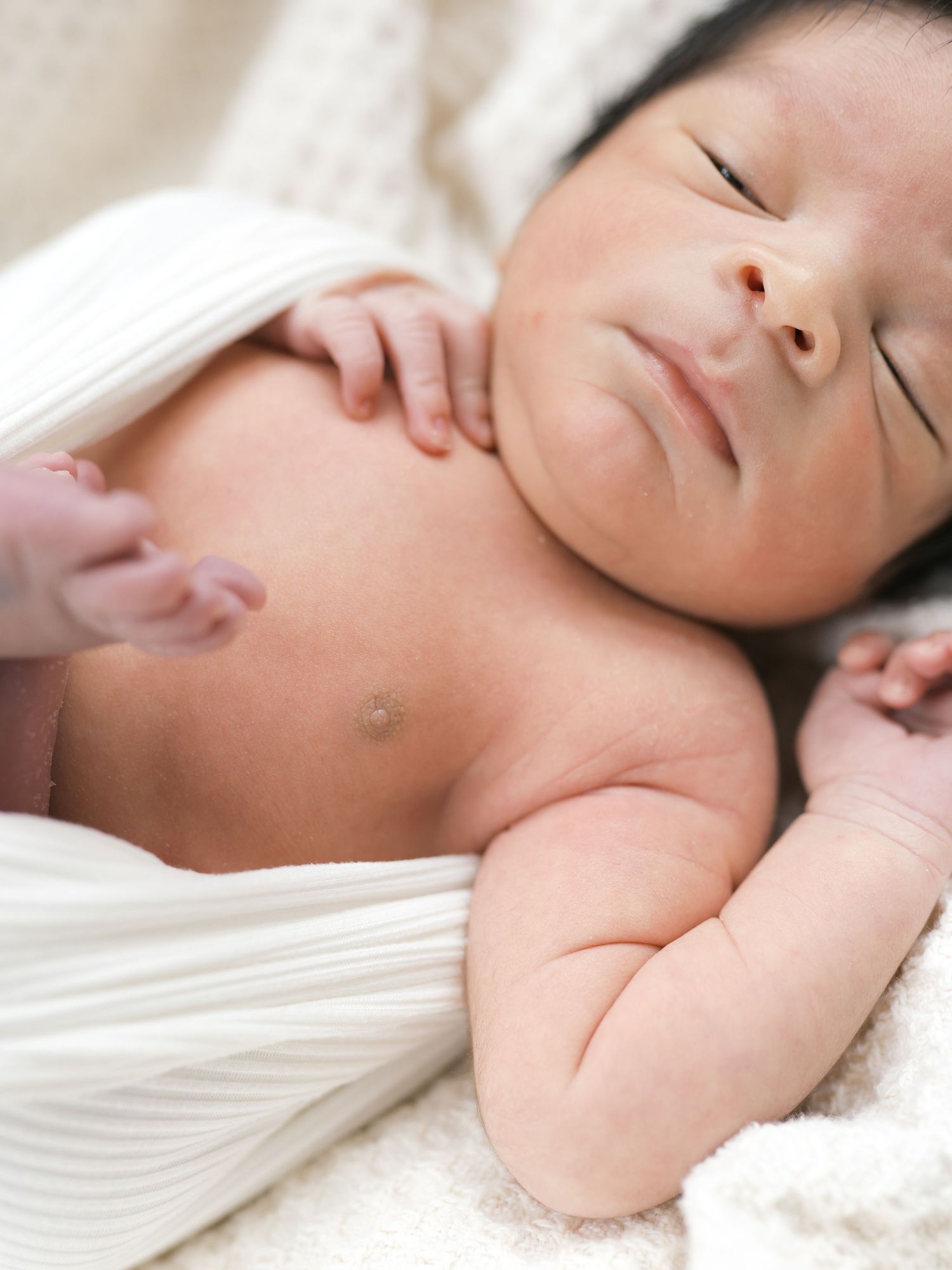 Tiny newborn details captured in a timeless studio newborn session in Valparaiso, Indiana.