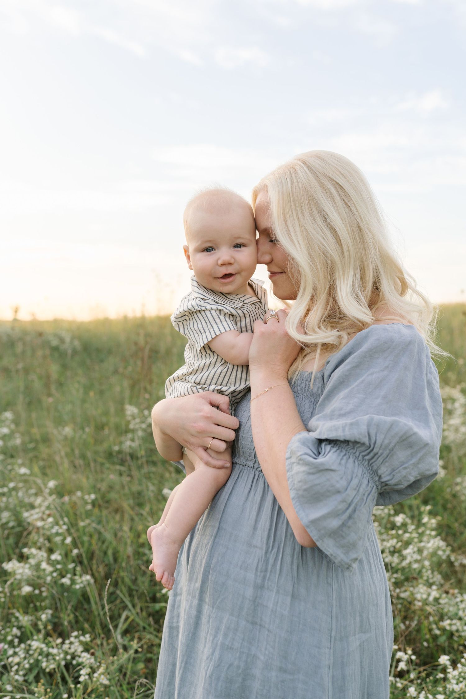 Six Month Baby Milestone Session in Crown, Indiana, near Chicago