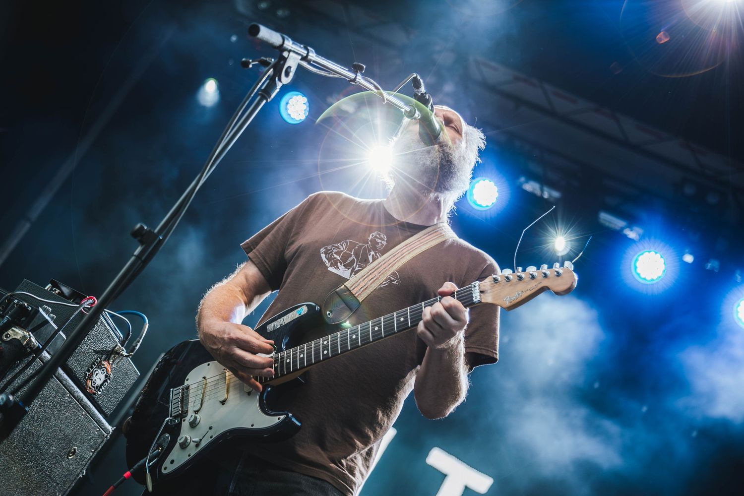 Built to Spill concert live at Pioneer Courthouse Square photographed by Miles Butler Photography