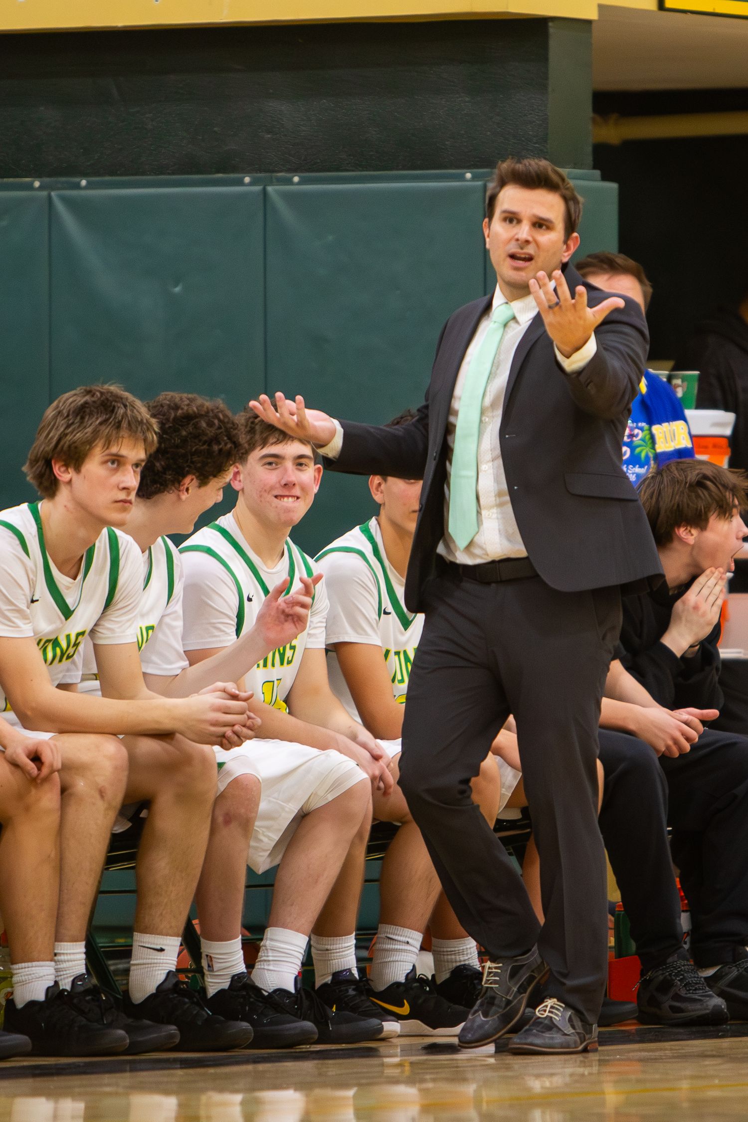 West Linn Lions Varsity Boys Basketball game photographed by Miles Butler Photography
