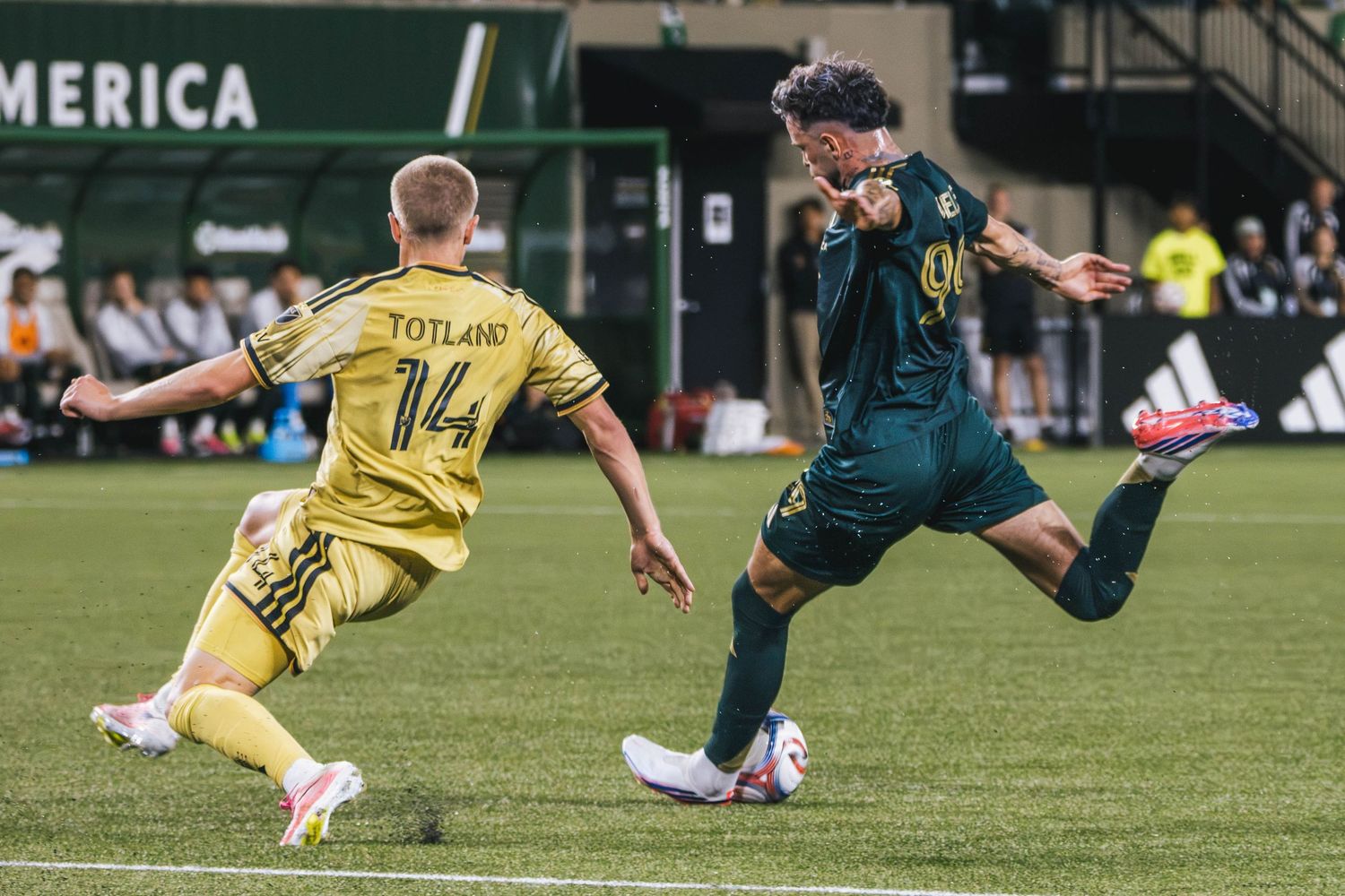 Kristoffer Velde Performing at the Portland Timbers match Vs St. Louis City at Providence Park