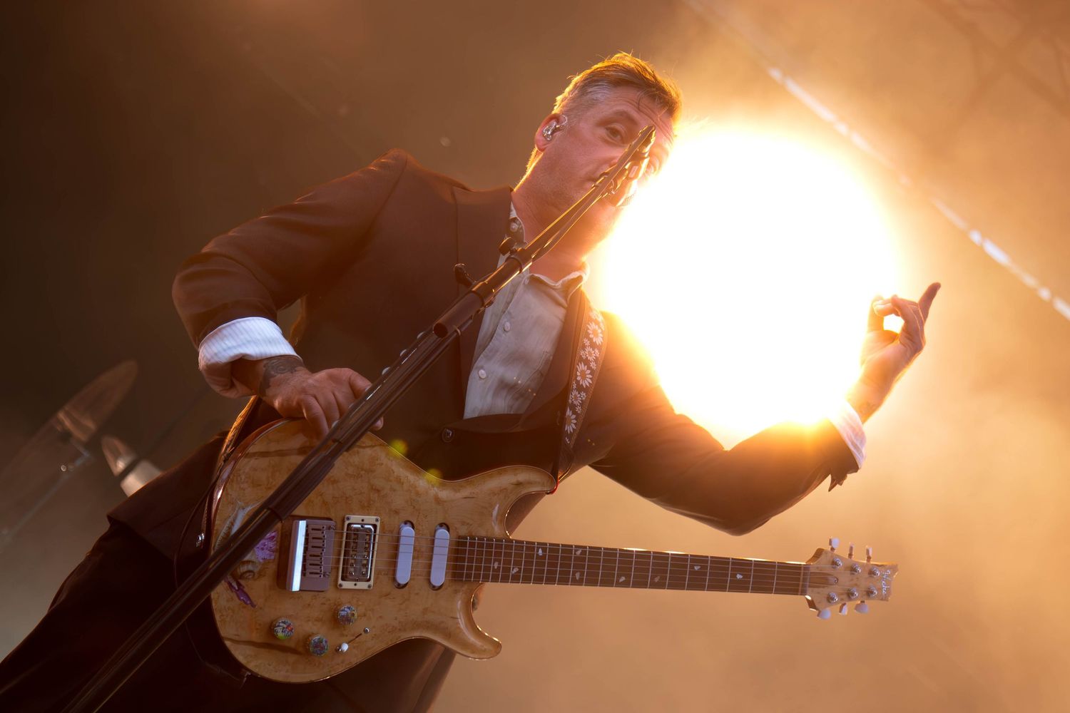 Modest Mouse Performing Live at Pioneer Courthouse Square photographed by Miles Butler Photography