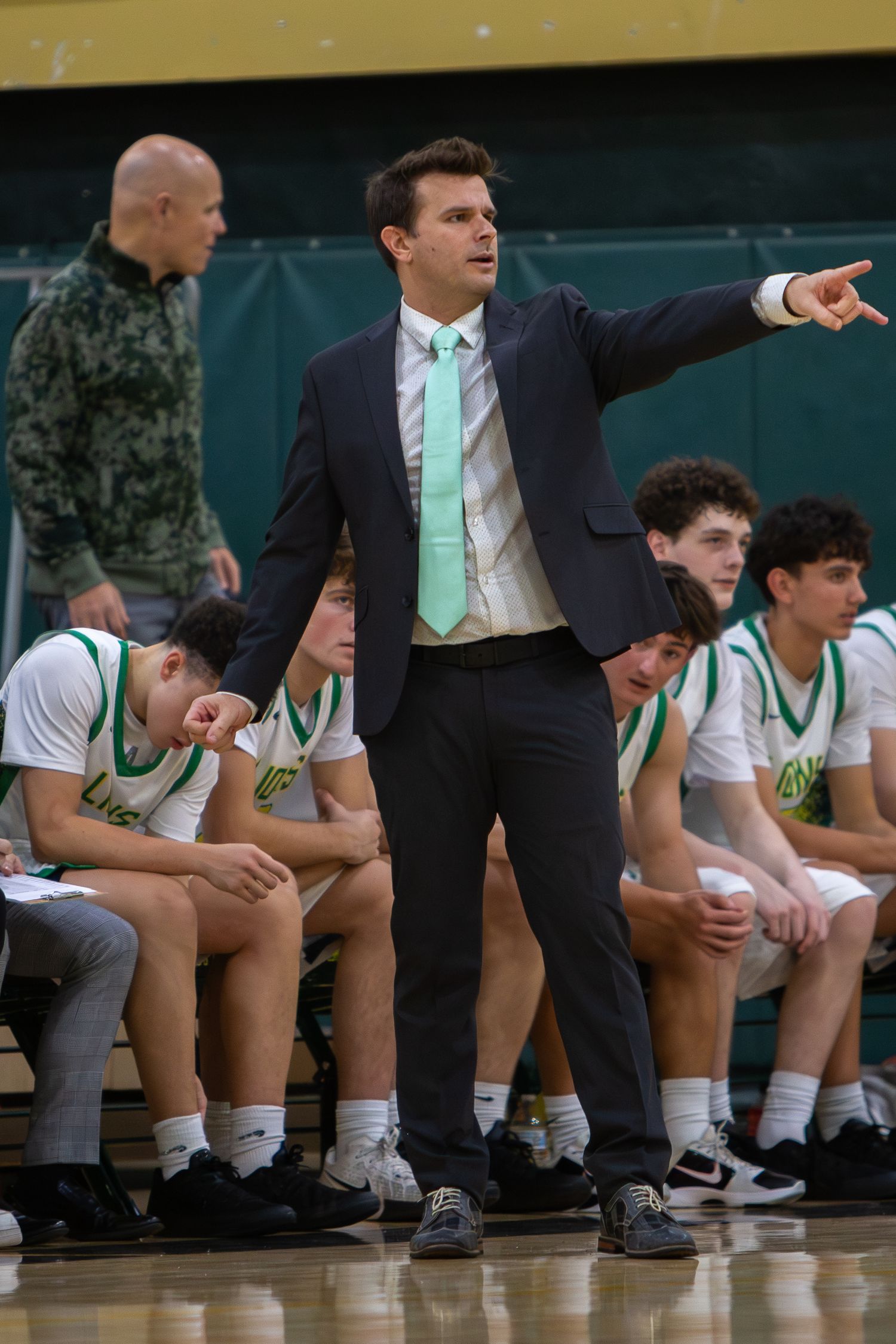 West Linn Lions Varsity Boys Basketball game photographed by Miles Butler Photography