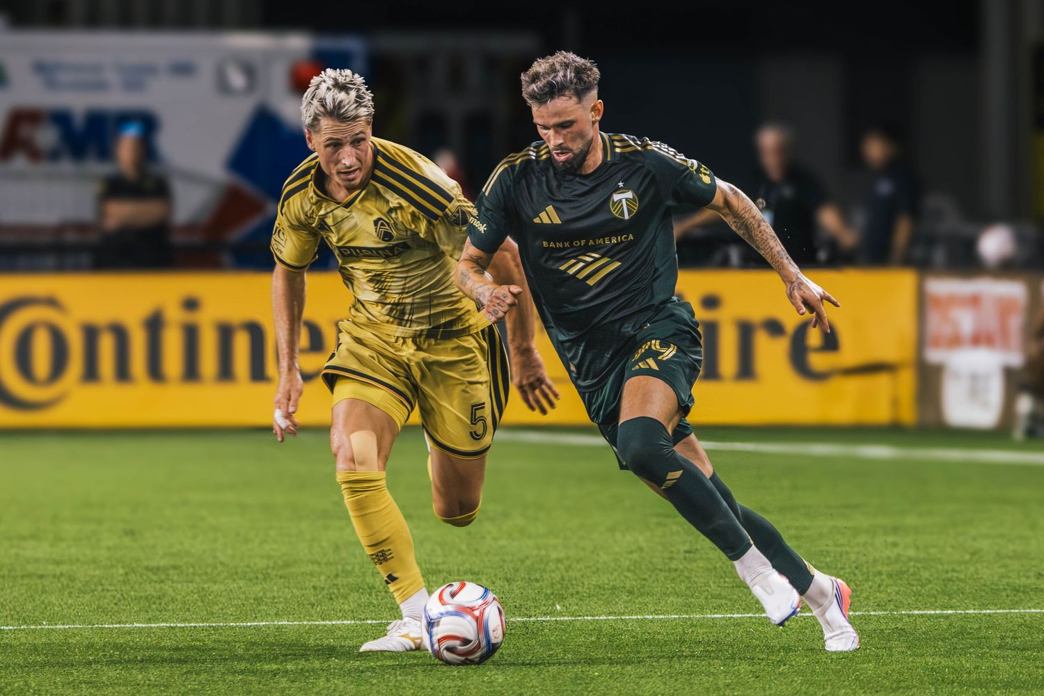 Kristoffer Velde Performing at the Portland Timbers match Vs St. Louis City at Providence Park Photographed by Miles Butler Photography