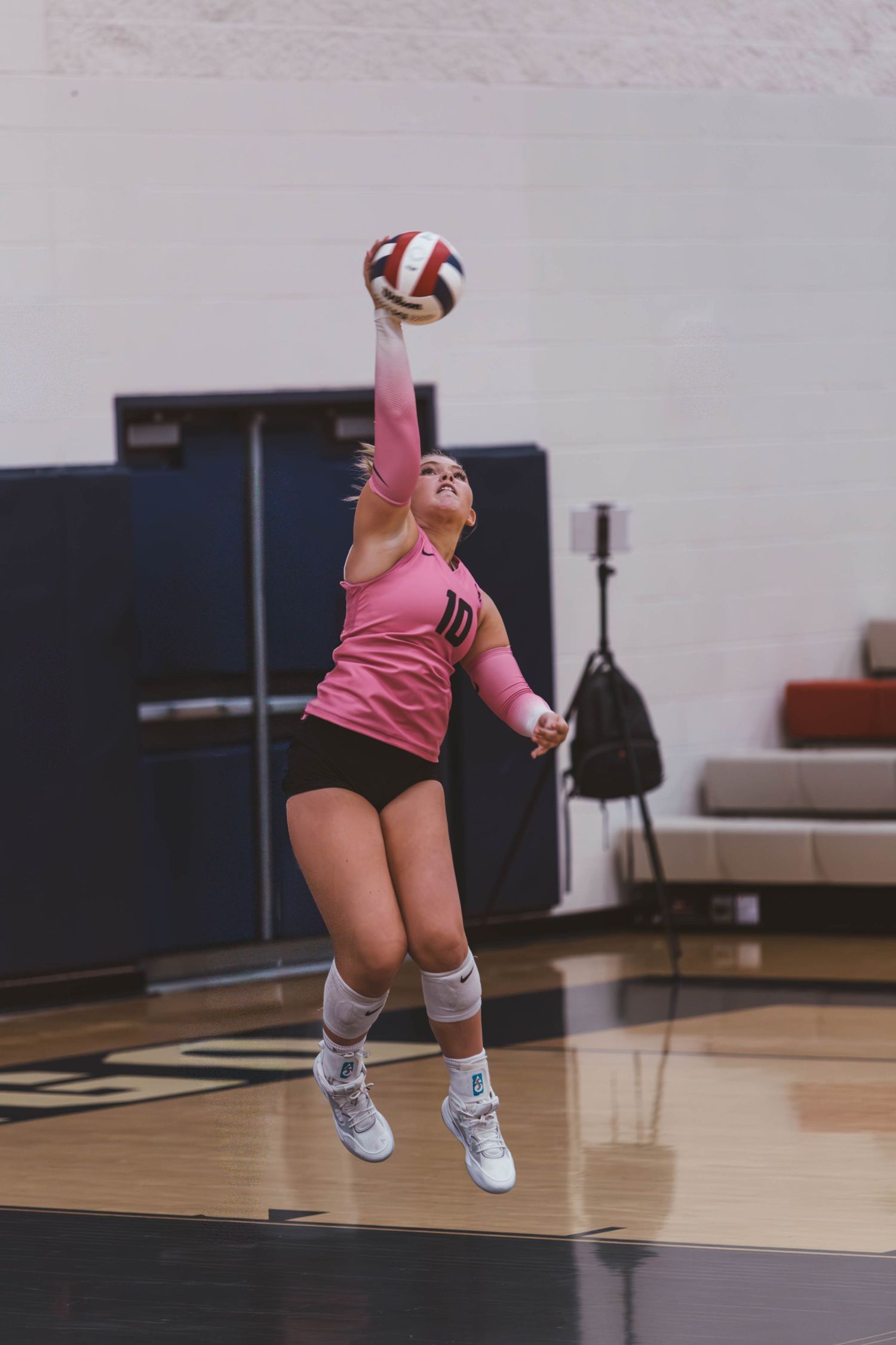 West Linn girls varsity volleyball vs. Lake Oswego, photographed by Miles Butler Photography in Oregon.