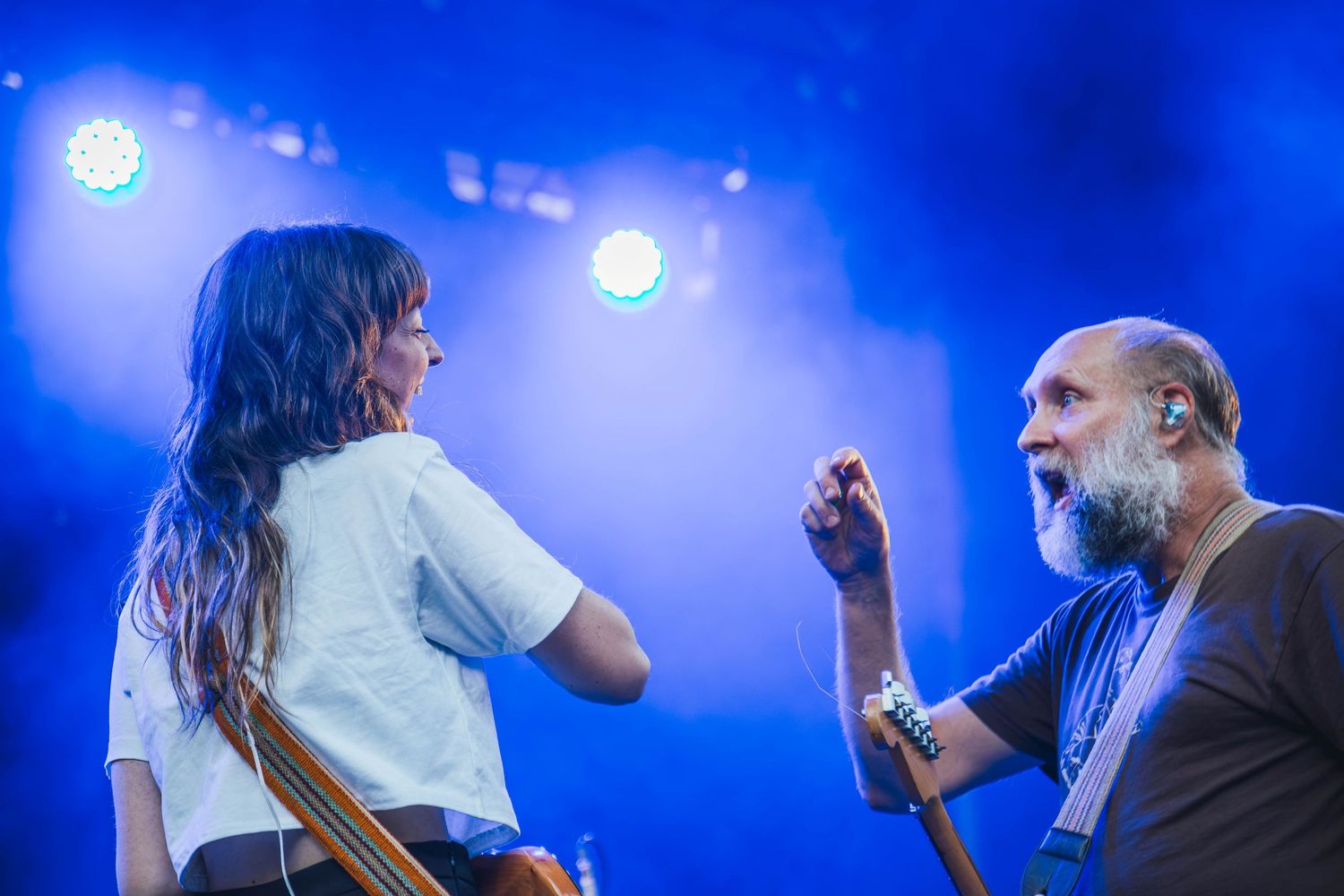 Built to Spill concert live at Pioneer Courthouse Square photographed by Miles Butler Photography