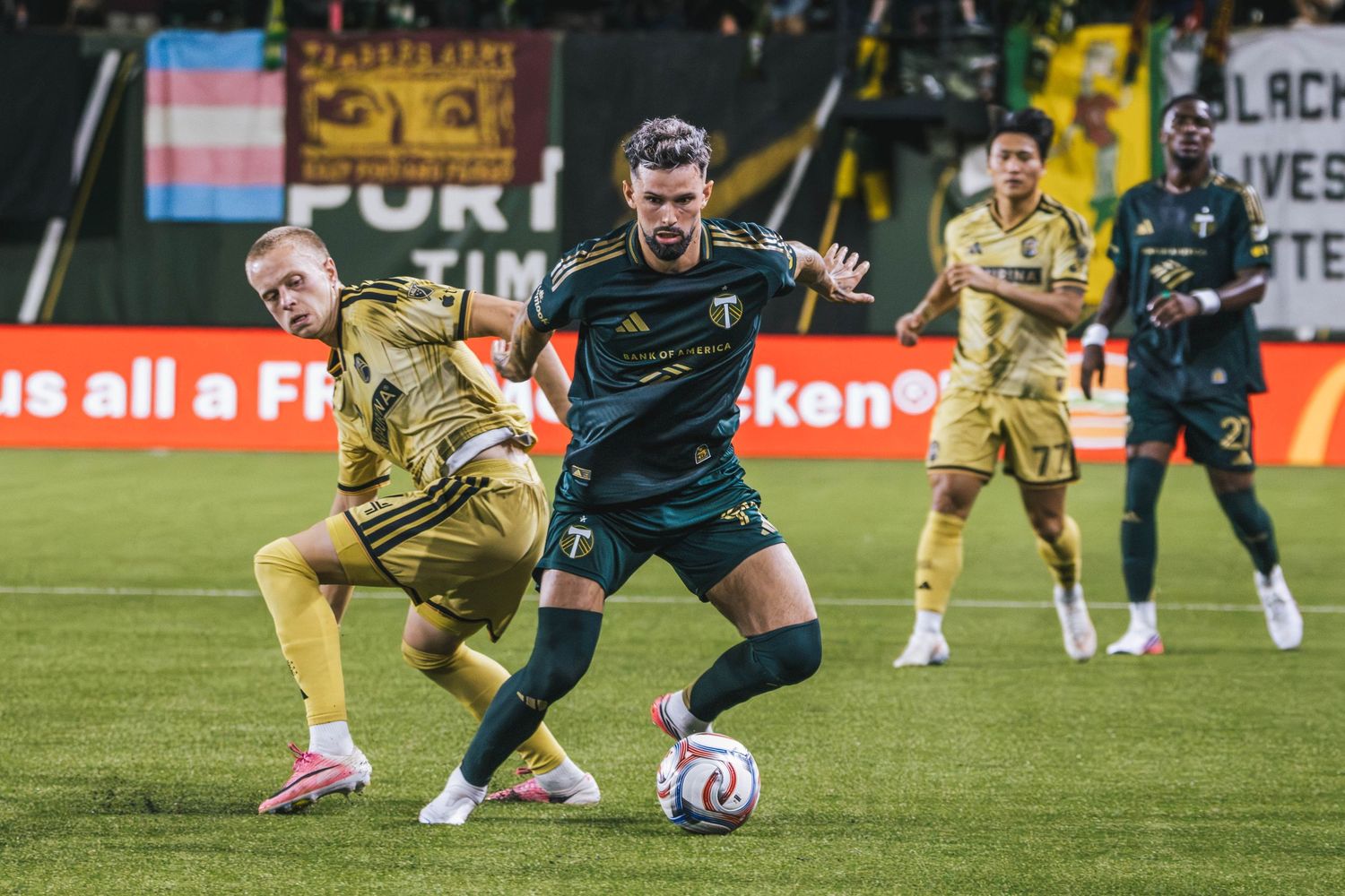 Kristoffer Velde Performing at the Portland Timbers match Vs St. Louis City at Providence Park