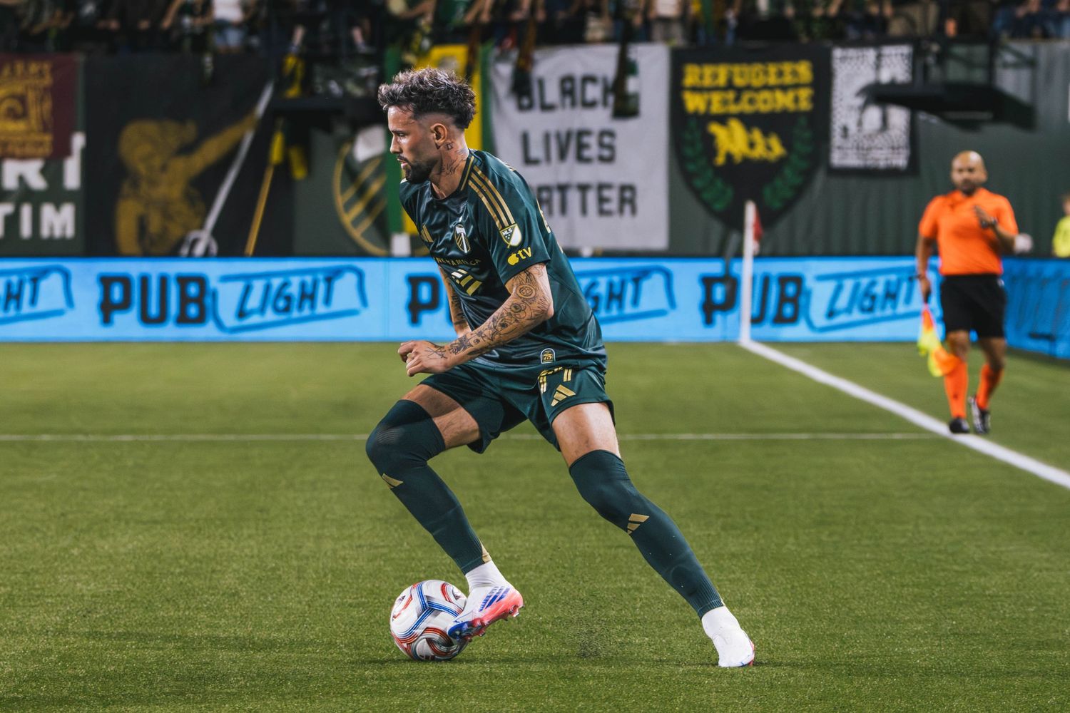 Kristoffer Velde Performing at the Portland Timbers match Vs St. Louis City at Providence Park