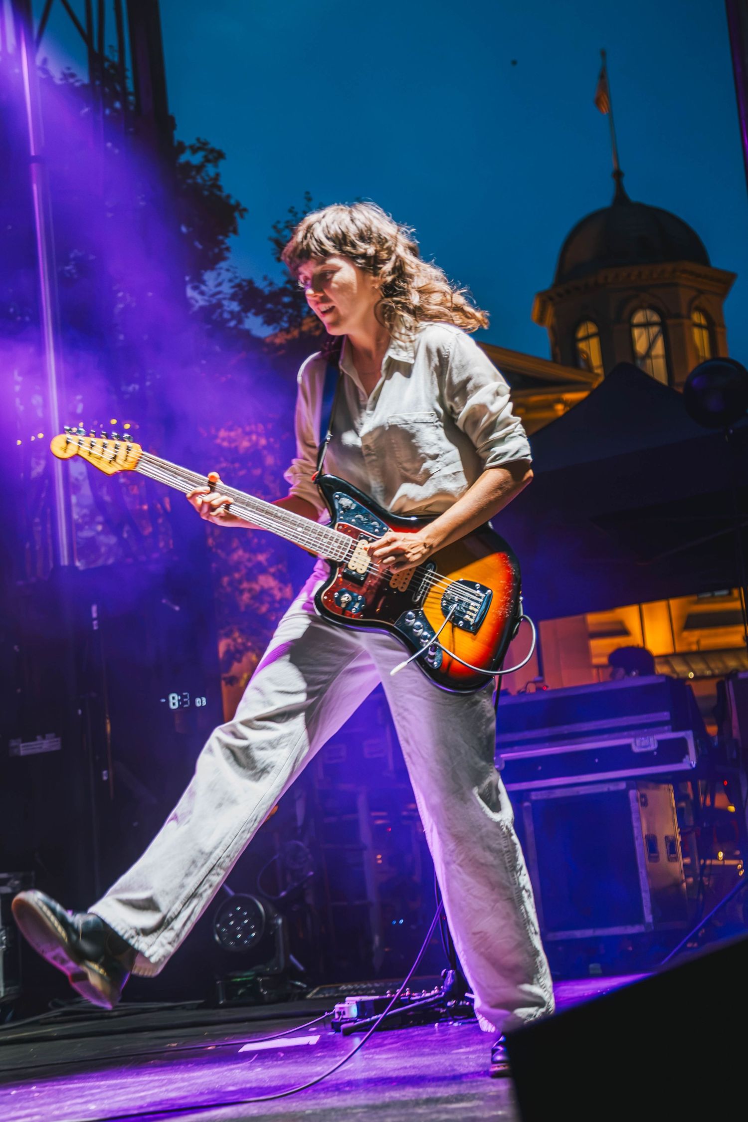 Courtney Barnett concert live at Pioneer Courthouse Square photographed by Miles Butler Photography