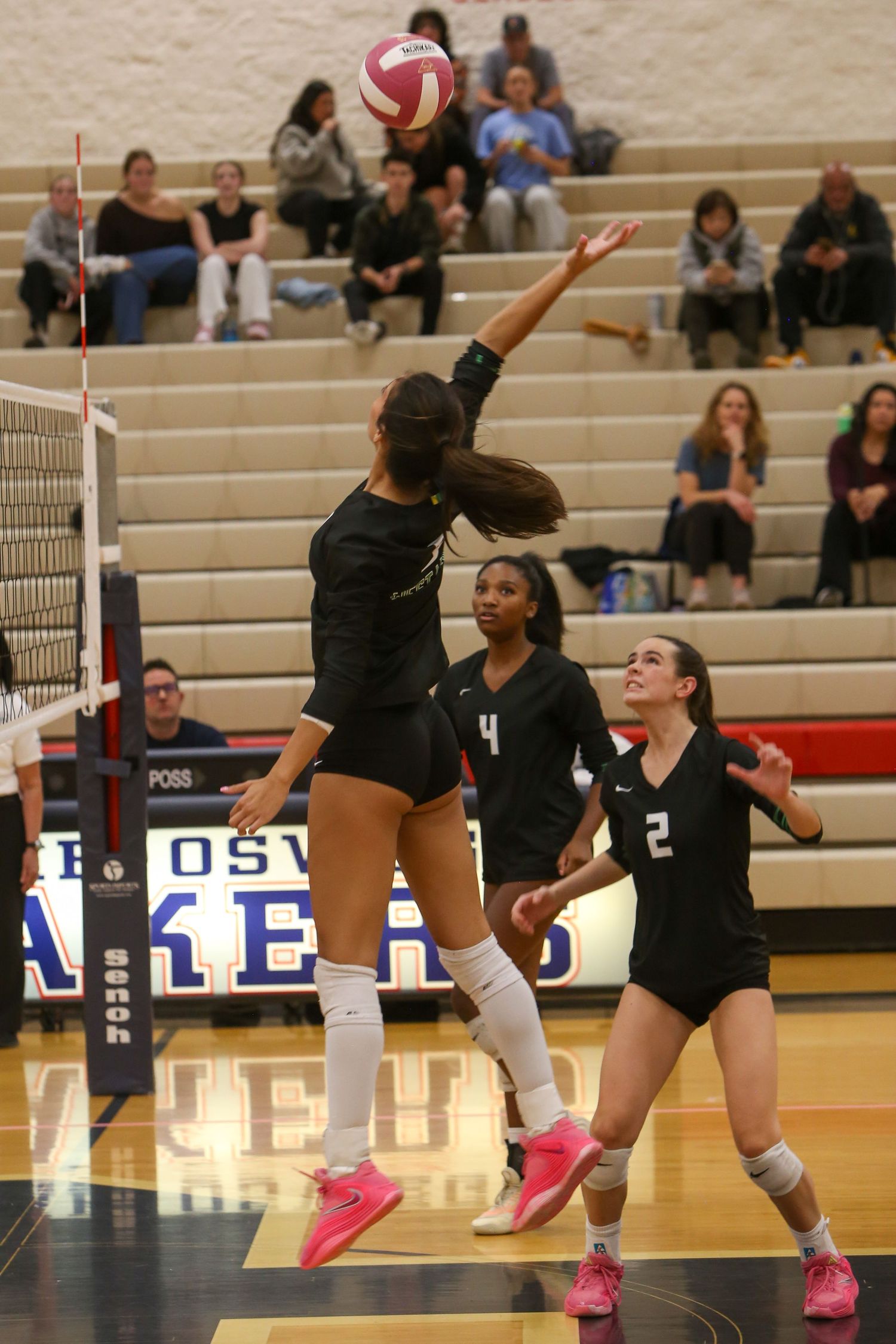 West Linn Lions Varsity Volleyball game photographed by Miles Butler Photography
