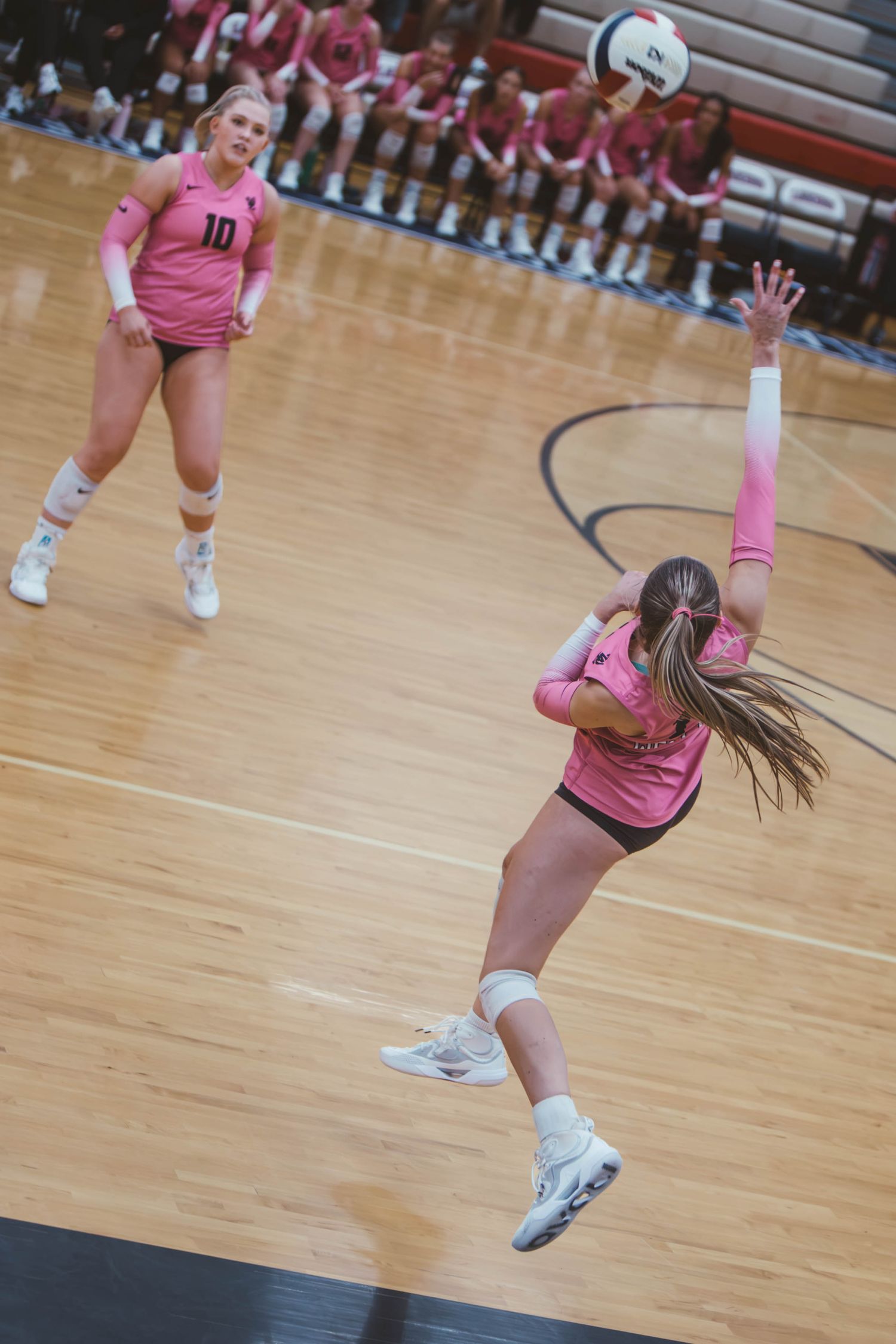 West Linn girls varsity volleyball vs. Lake Oswego, photographed by Miles Butler Photography in Oregon.
