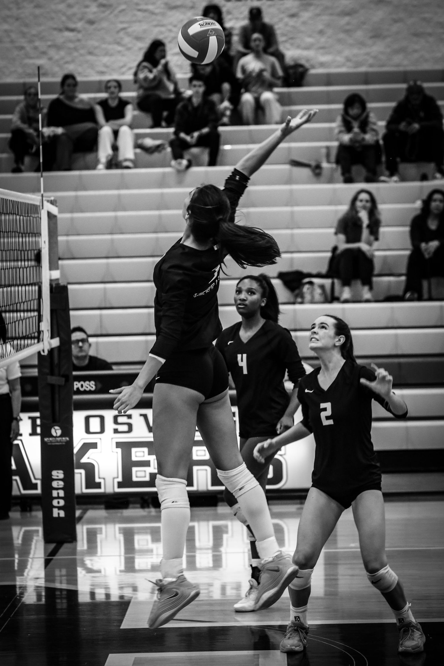 West Linn Lions Varsity Volleyball game photographed by Miles Butler Photography