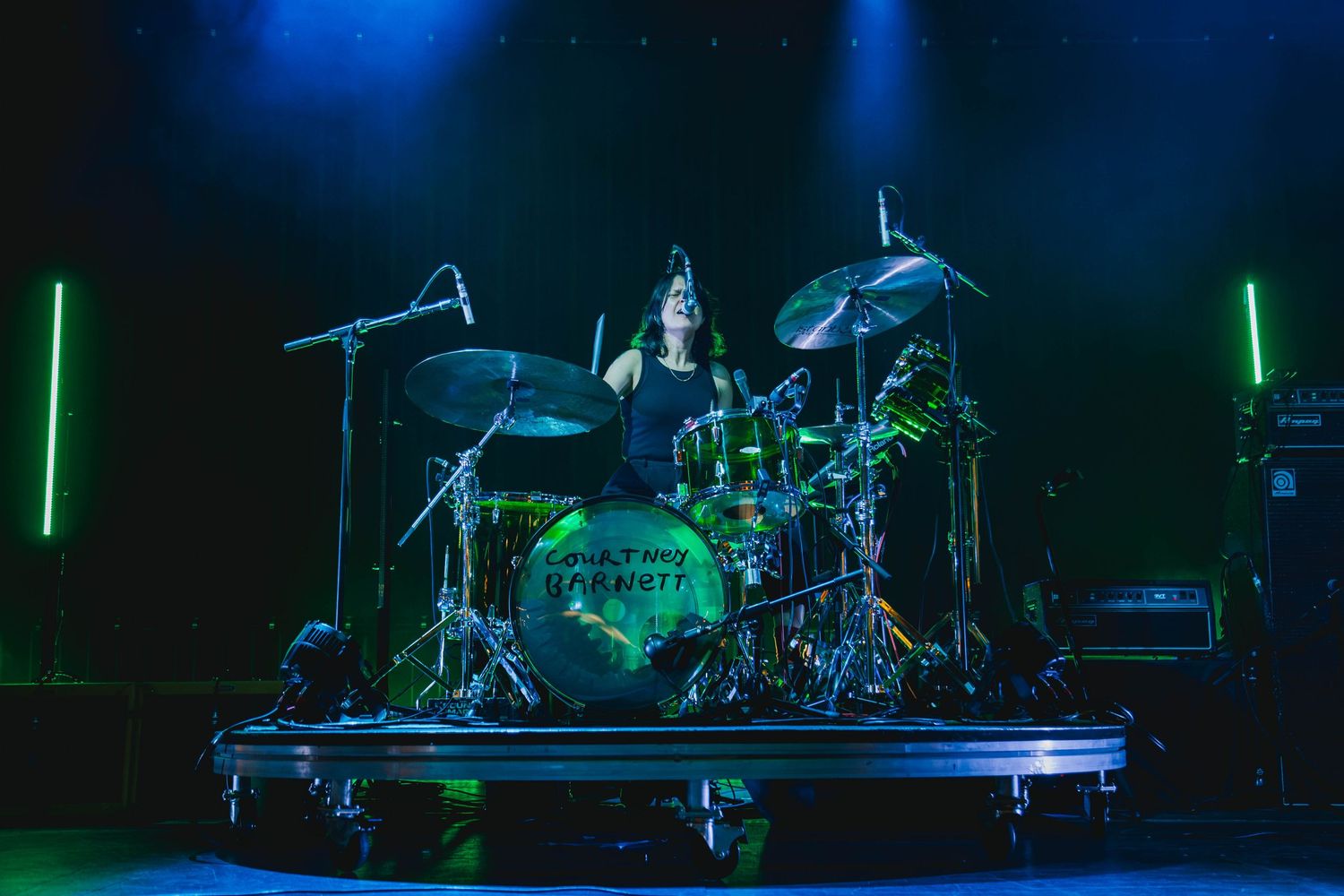 Courtney Barnett concert live at Pioneer Courthouse Square photographed by Miles Butler Photography
