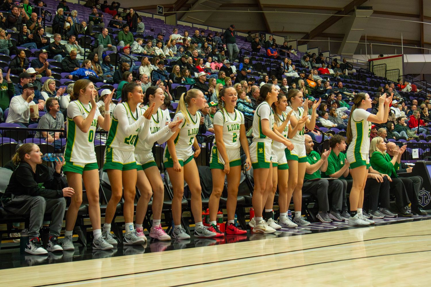 West Linn Lions Varsity Girls Basketball game photographed by Miles Butler Photography
