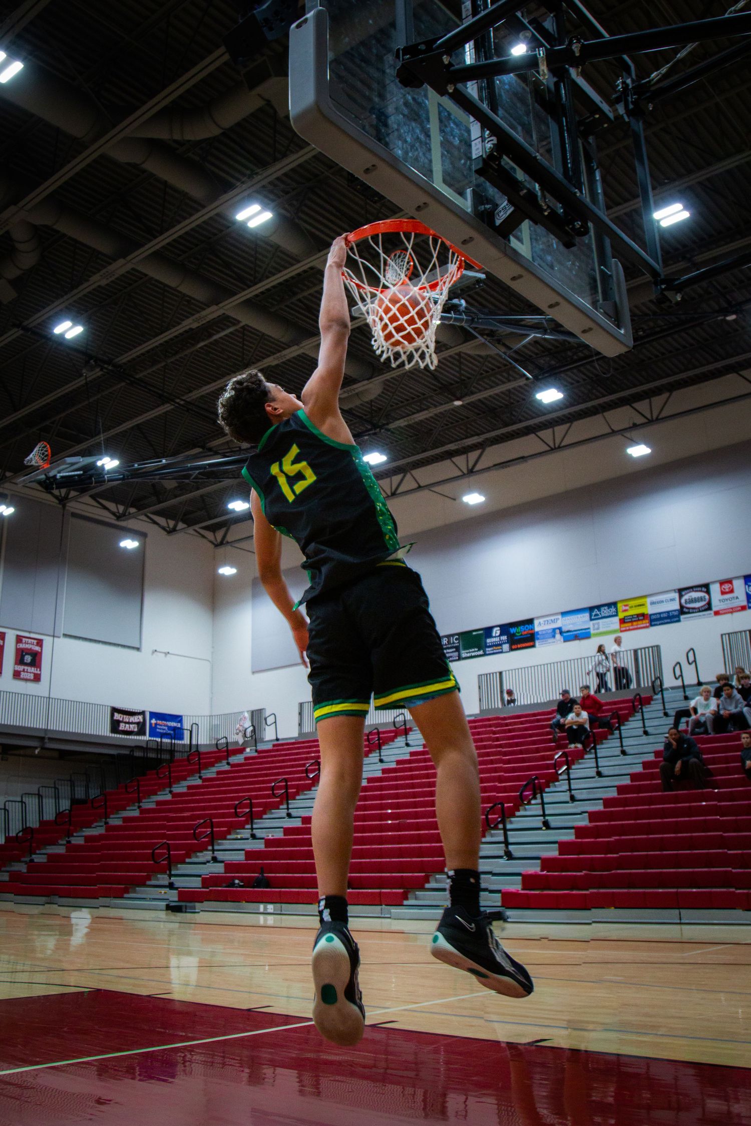 West Linn Lions Varsity Boys Basketball game photographed by Miles Butler Photography