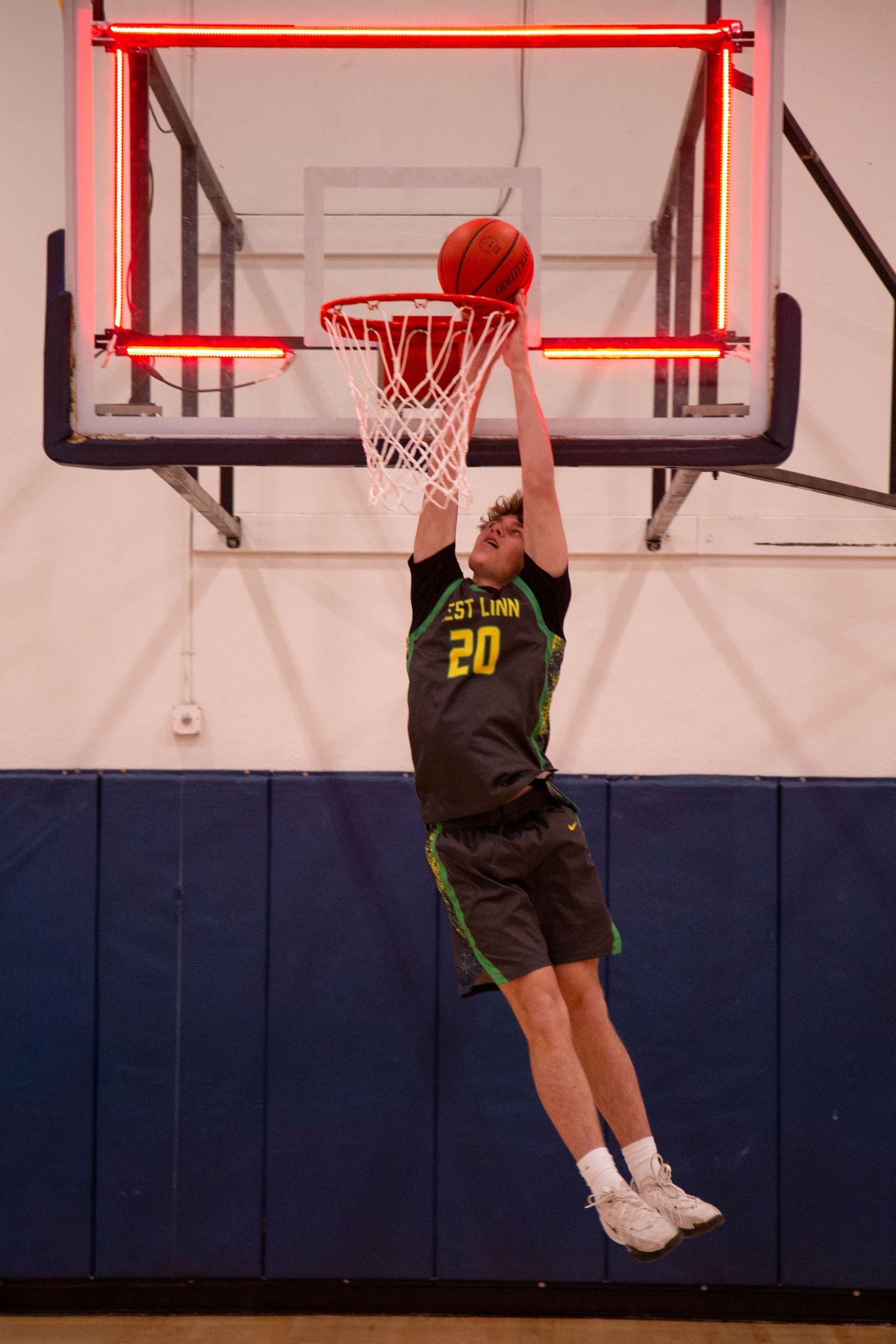 West Linn Lions Varsity Boys Basketball game photographed by Miles Butler Photography