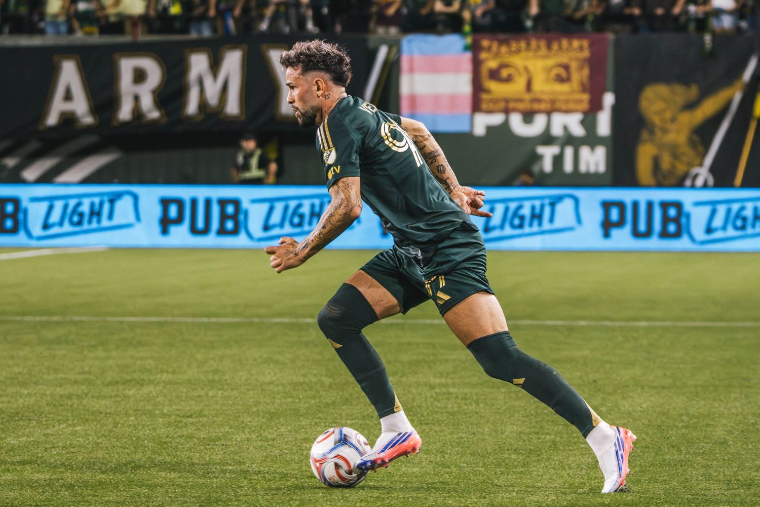 Kristoffer Velde Performing at the Portland Timbers match Vs St. Louis City at Providence Park