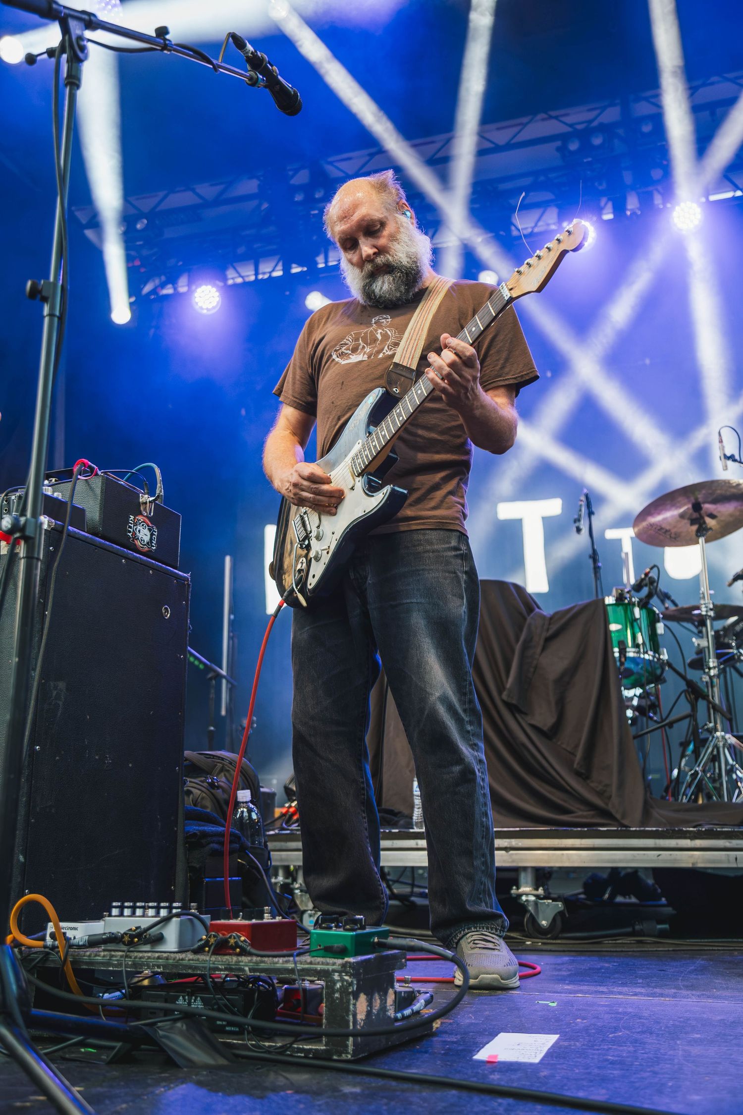 Built to Spill concert live at Pioneer Courthouse Square photographed by Miles Butler Photography