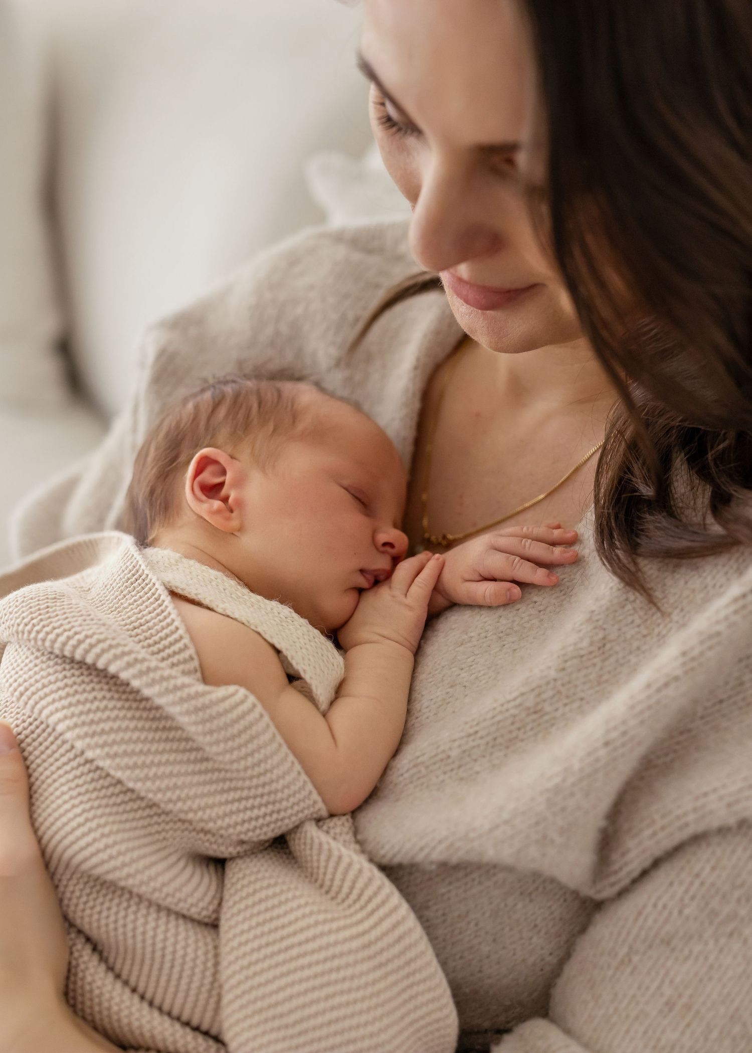 Natural newborn studio session