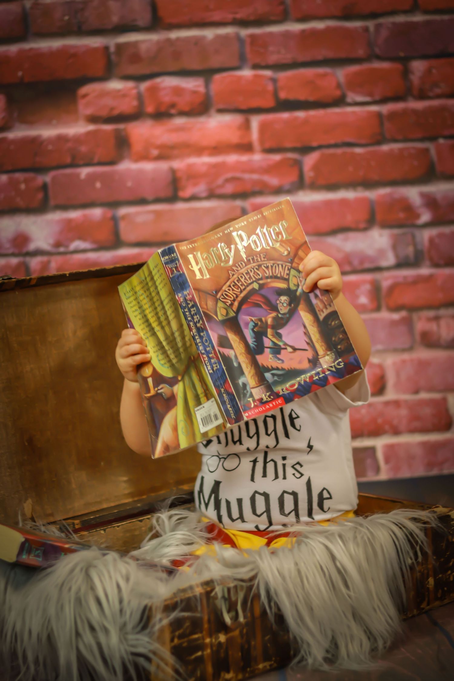 Harry Potter themed baby photo