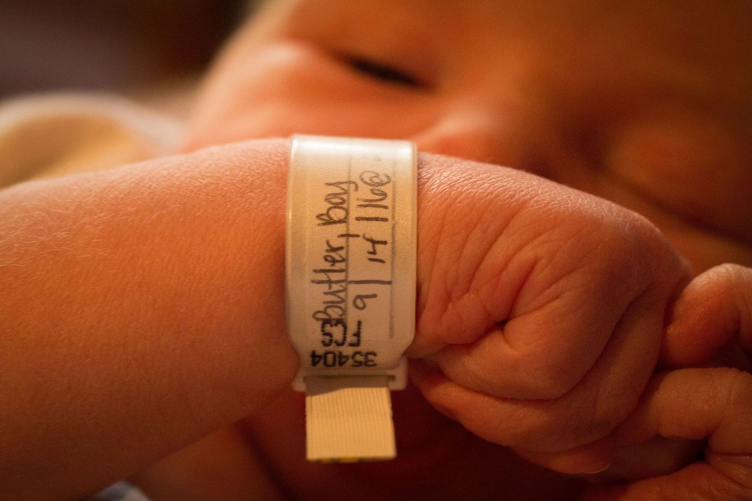 Newborn in the hospital