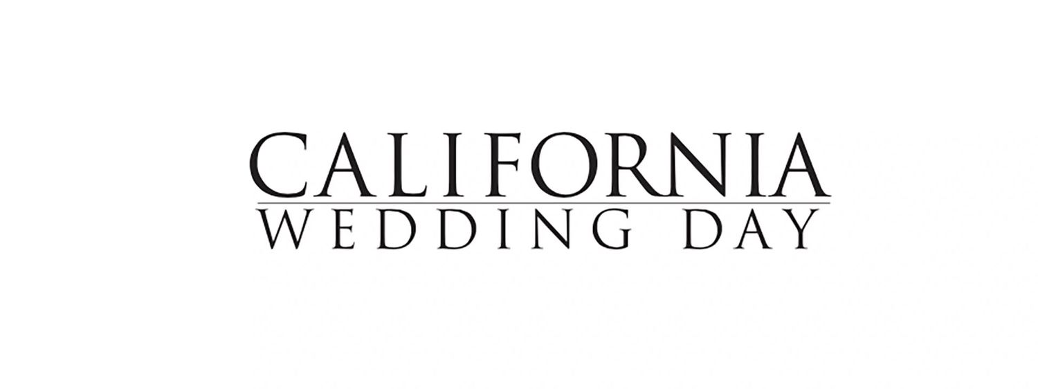 California Wedding Day magazine logo in elegant black serif typography on white background.