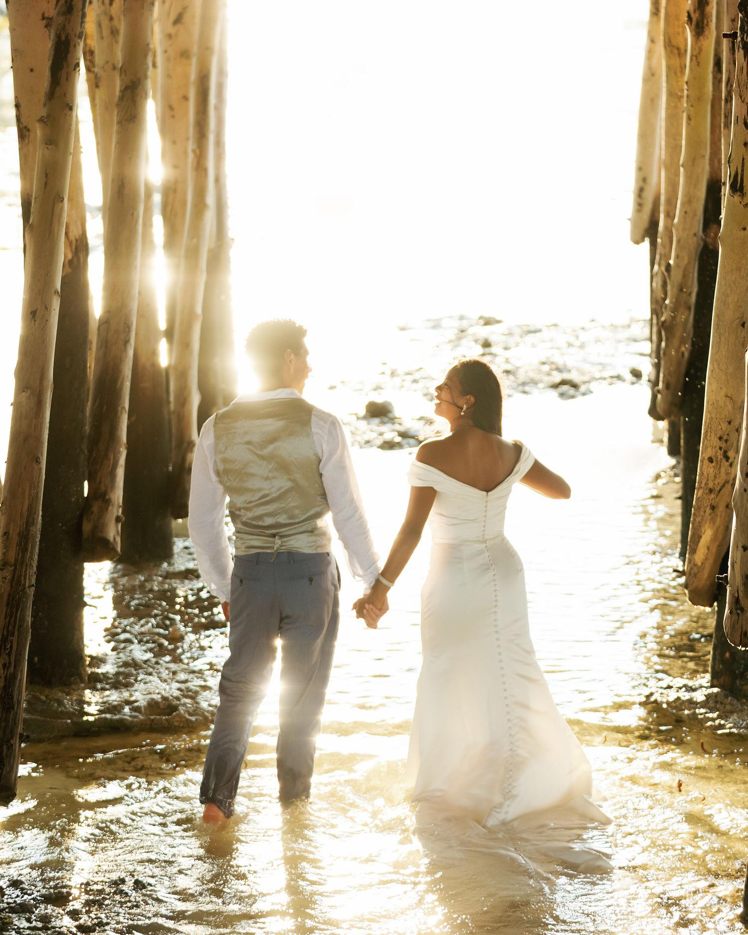 sunset wedding