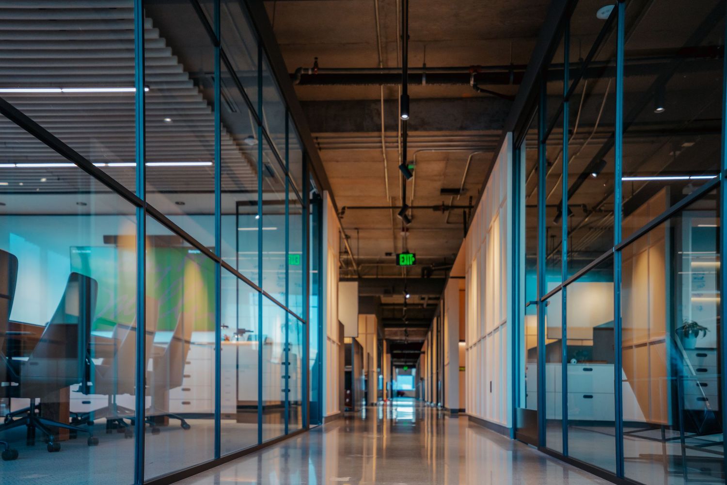 glass walls