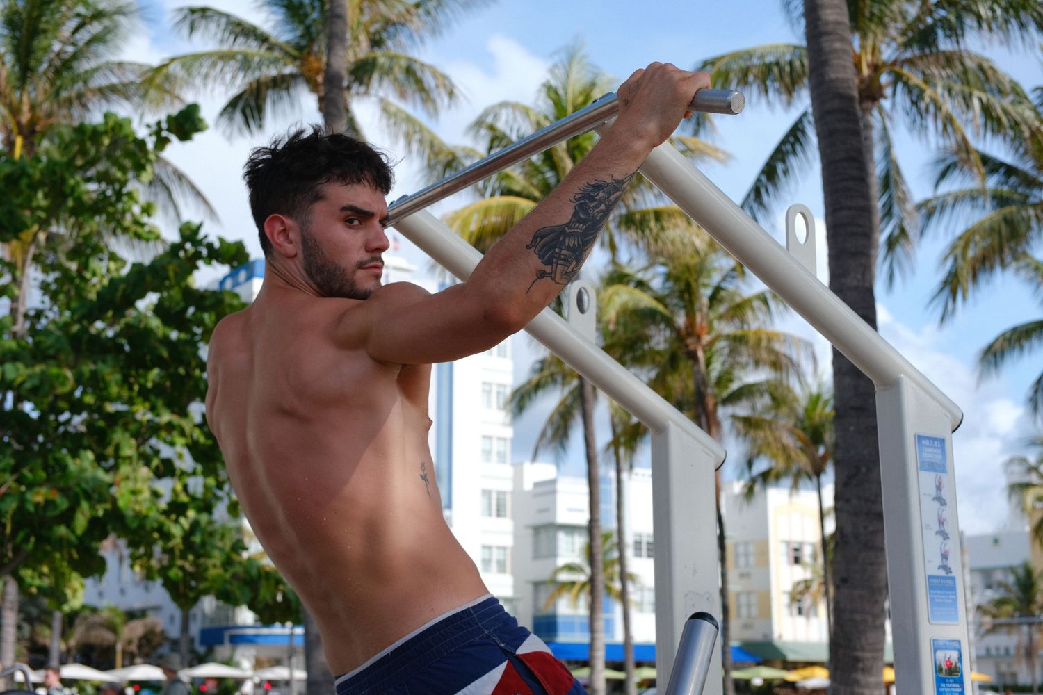 Editorial lifestyle portrait of male model in Miami by creative portrait photographer APQ Creative