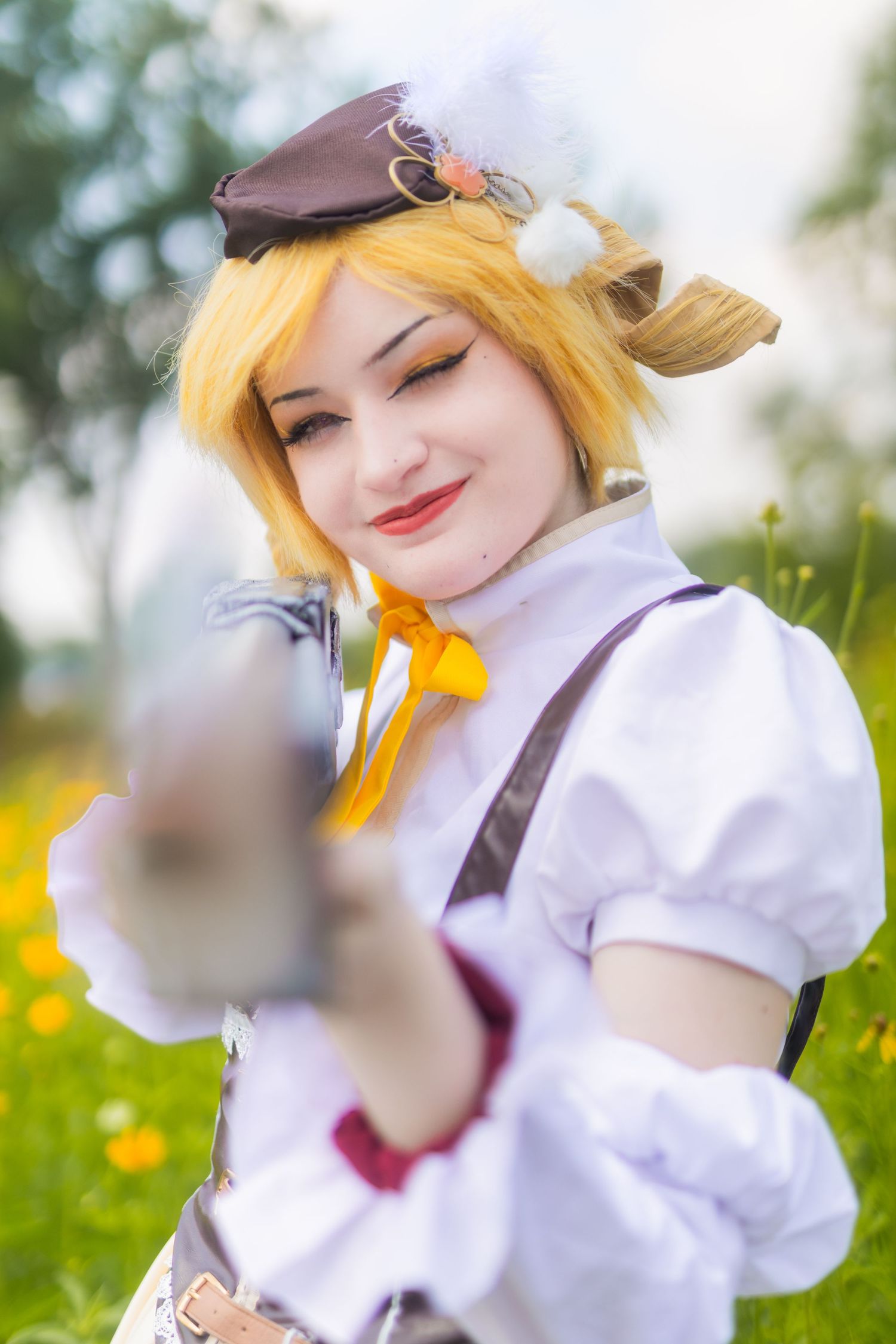 Kina-Photography - Lavender Fields Michigan - Mami Tomoe Madoka Magica Cosplay